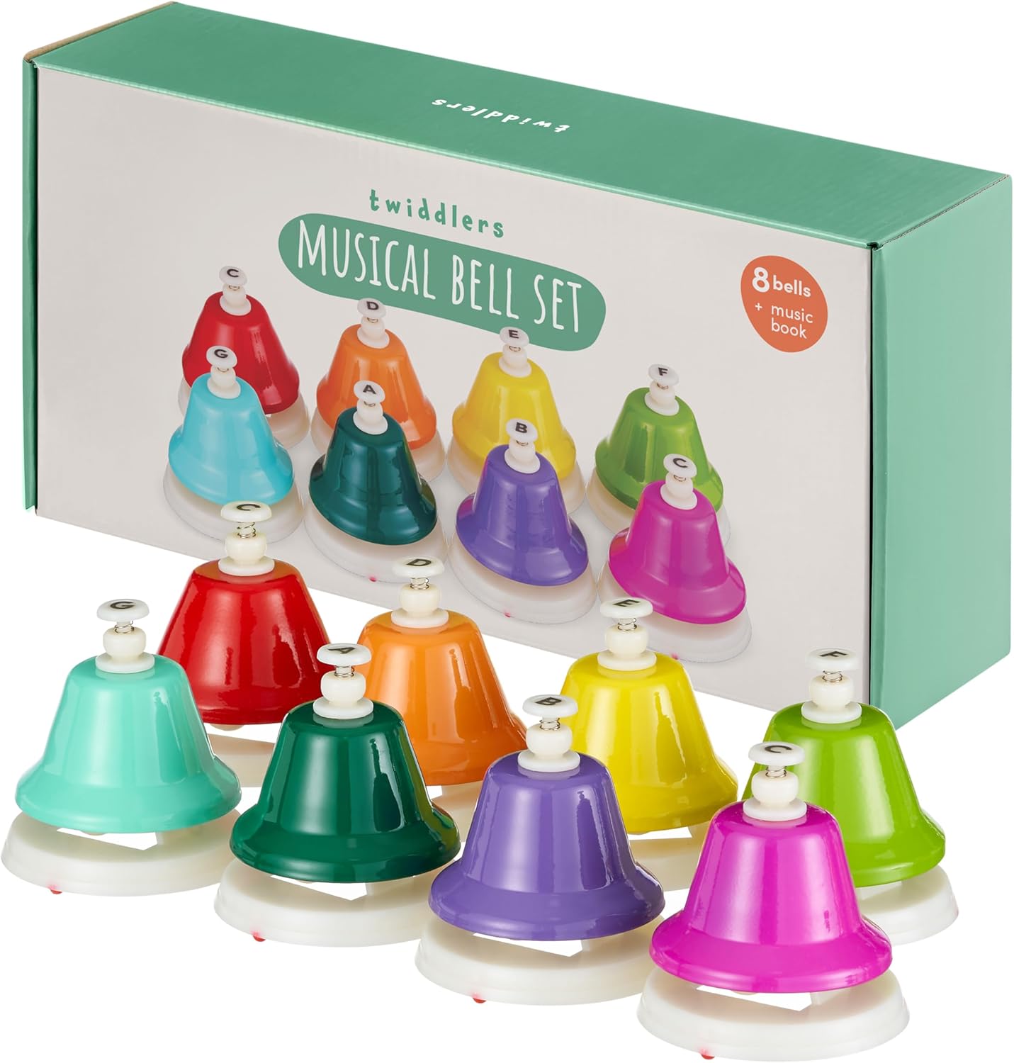 Fun Bell Rainbow Musical Bell Set - Learn Music with Fun & Colours