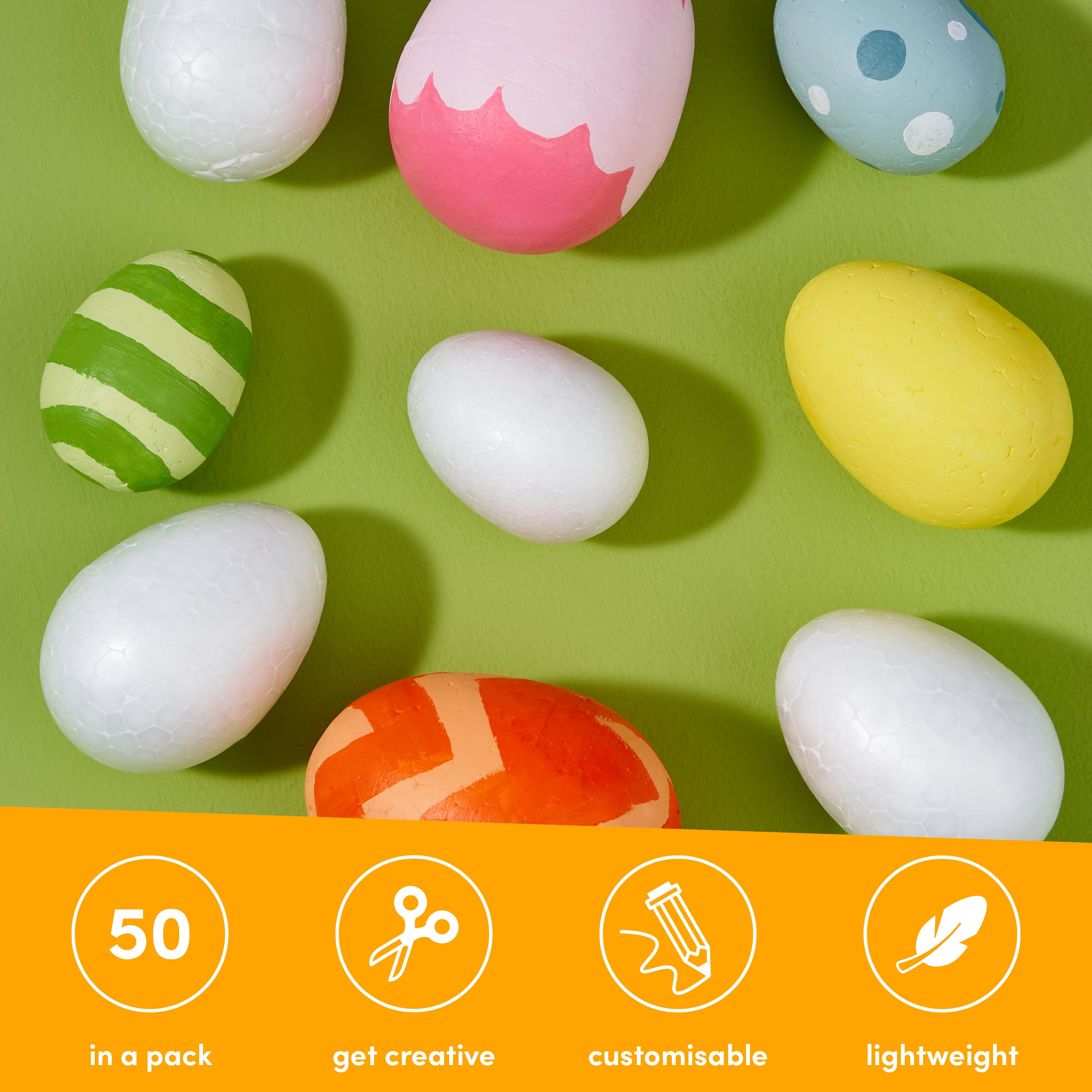 Polystyrene Easter Eggs