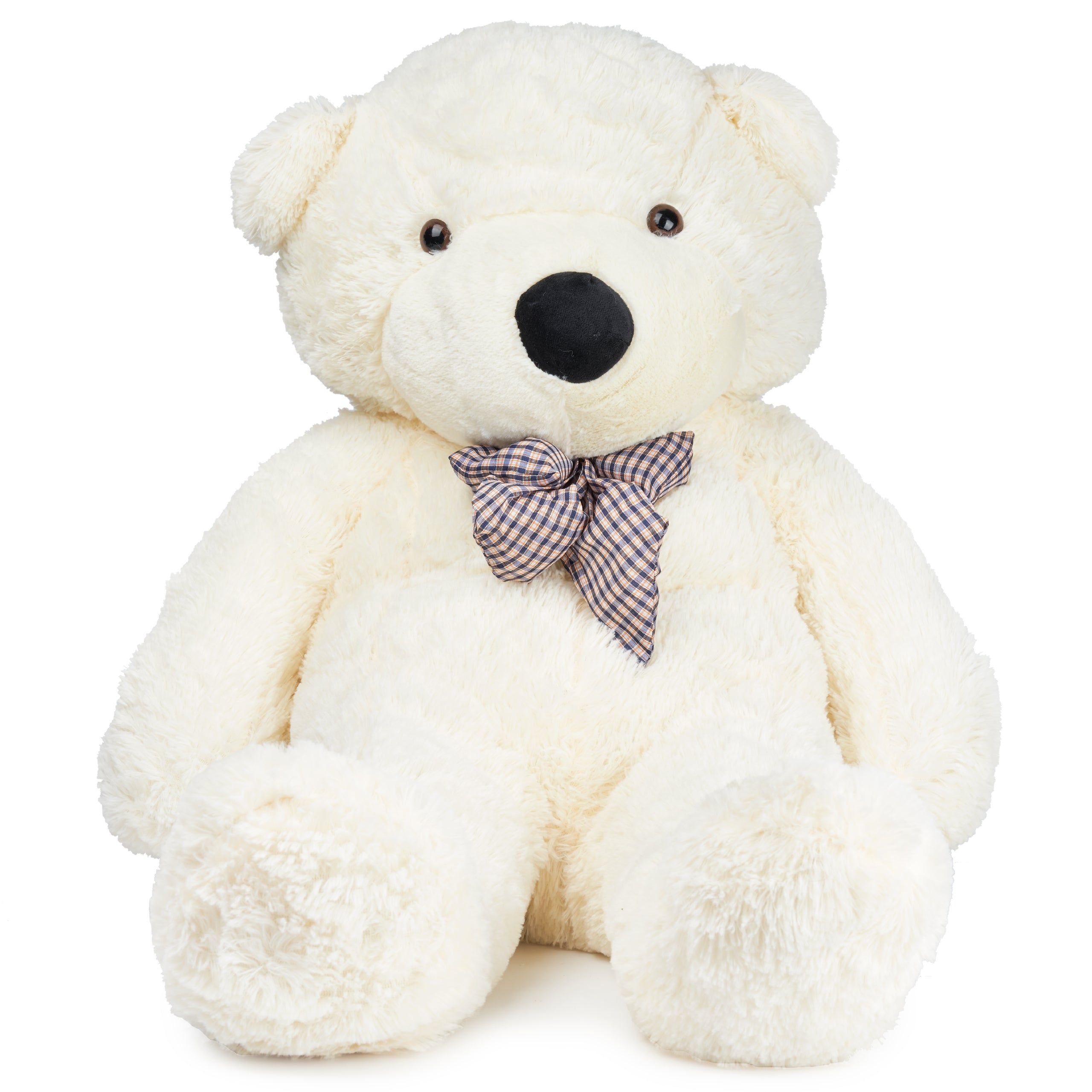 Giant White Plush Teddy Bear - Main Image