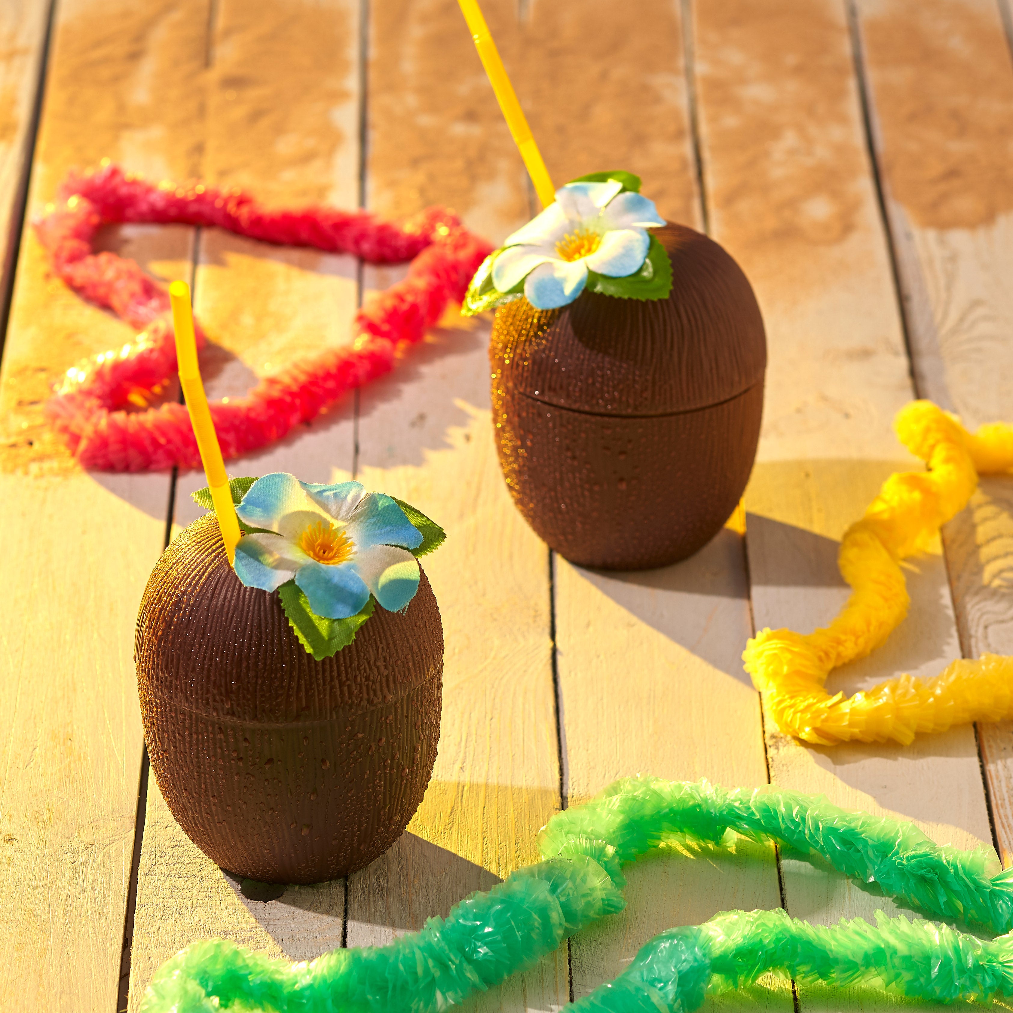 Reusable Coconut Cups with Straws (340 ml)