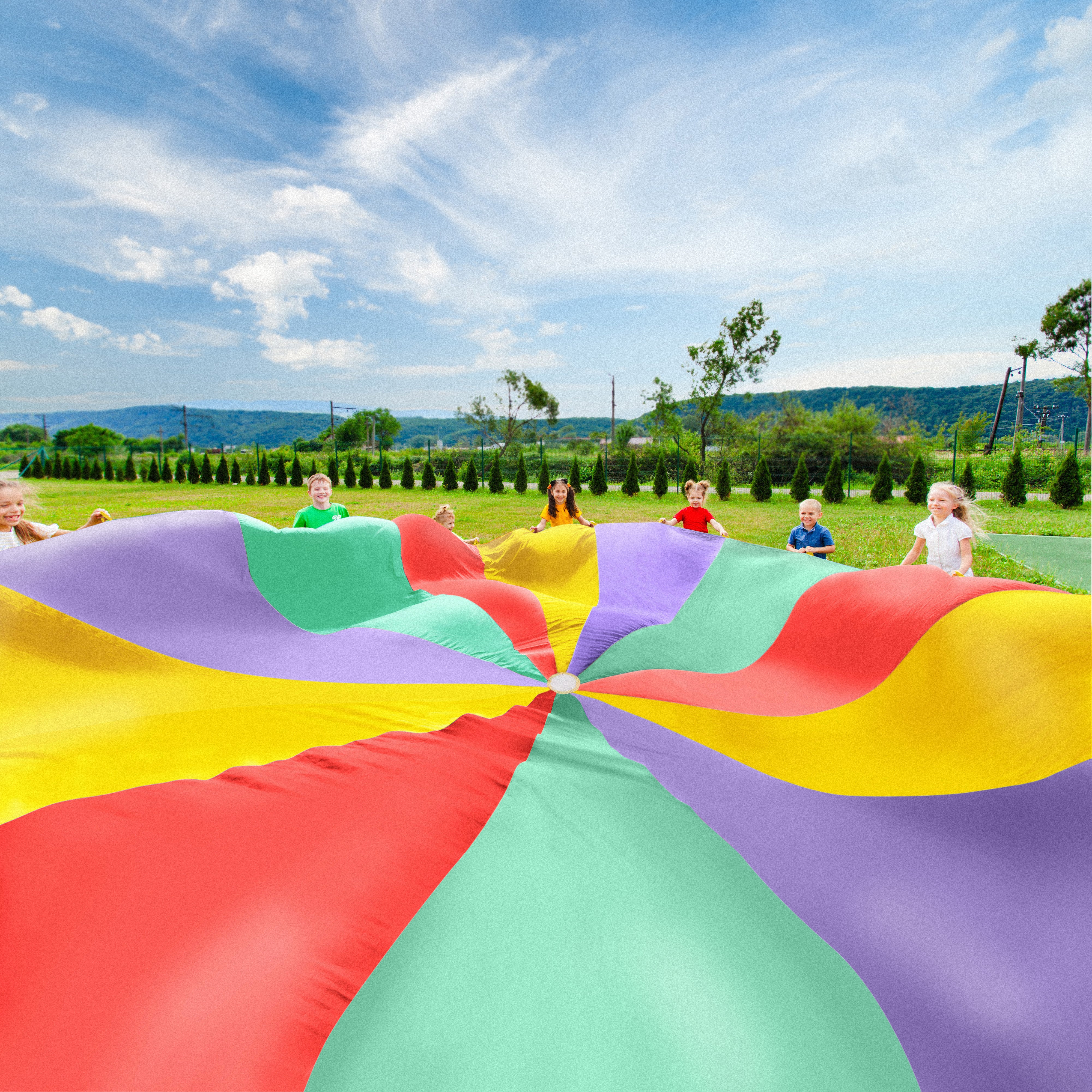 Giant Colourful Play Parachute 20ft