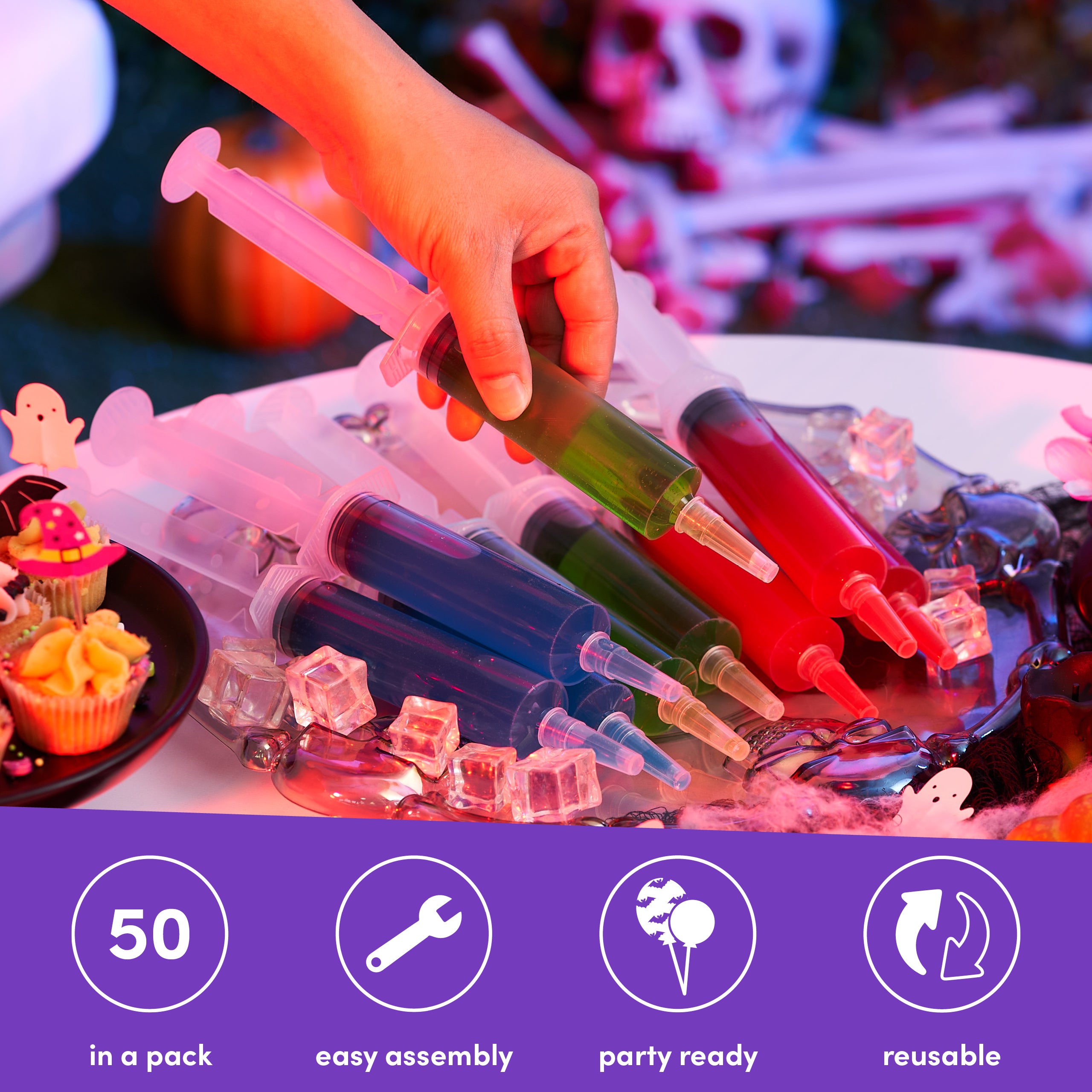 Reusable Double Jelly Shot Syringes