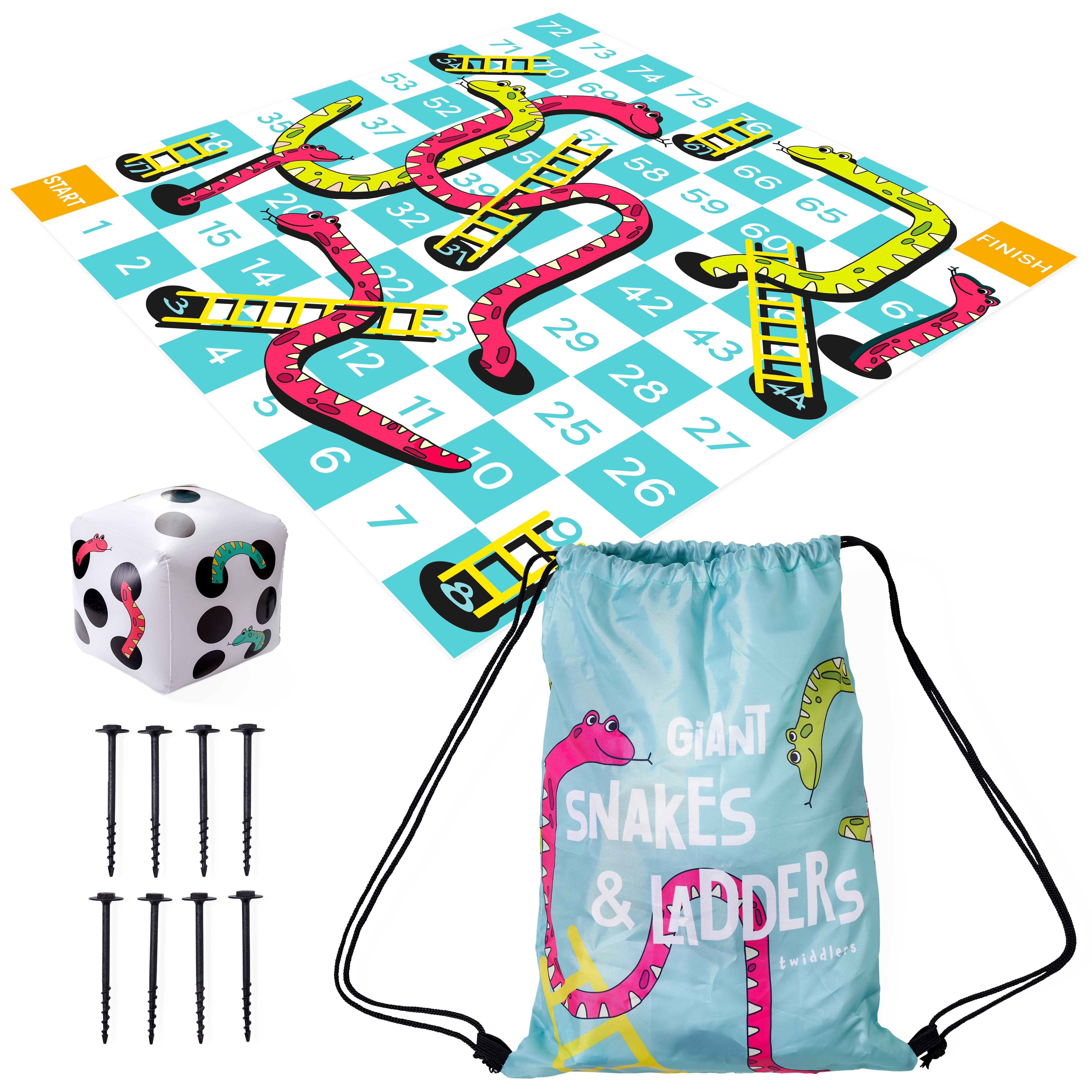 Giant Inflatable Snakes And Ladders