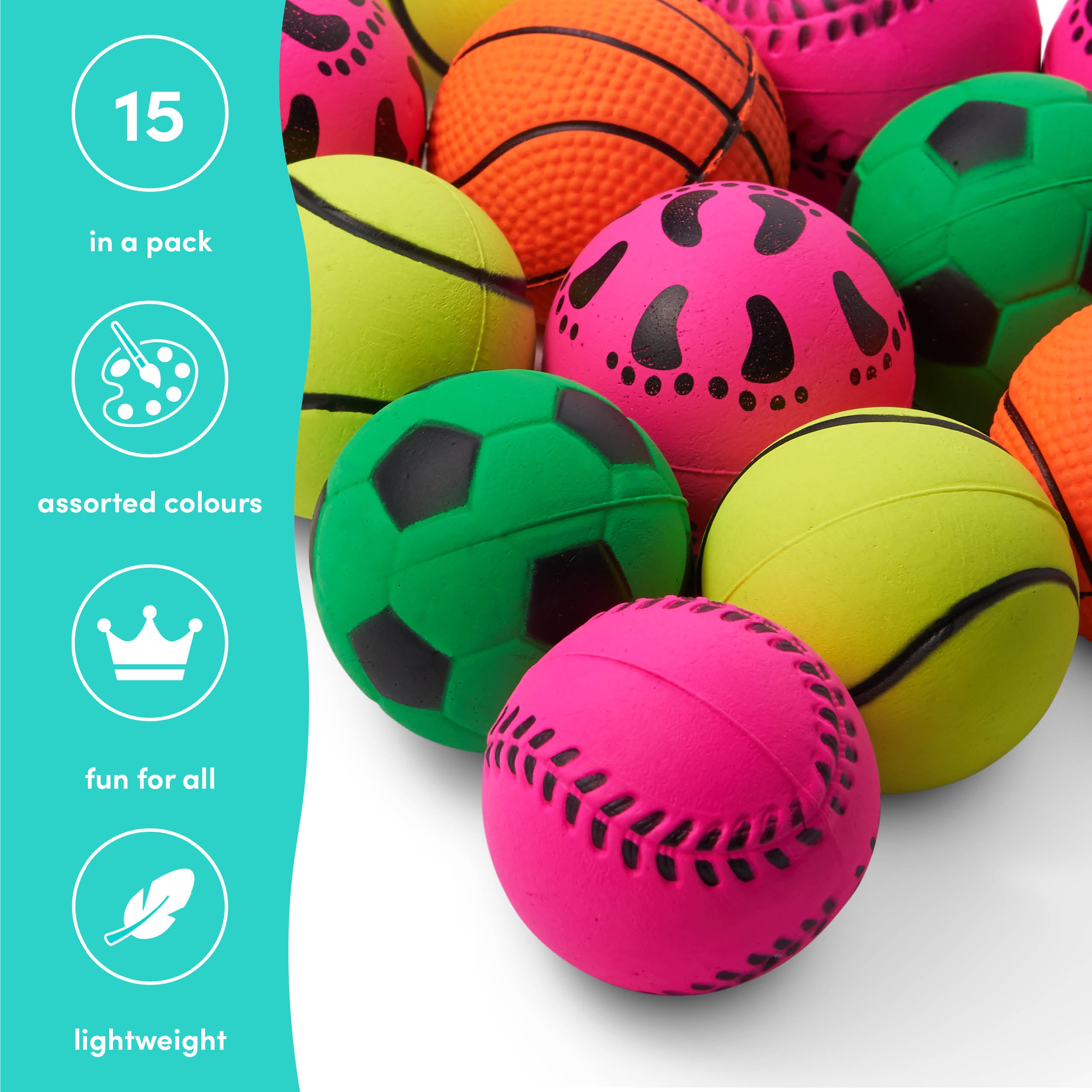 15 Soft Play Bouncy Balls