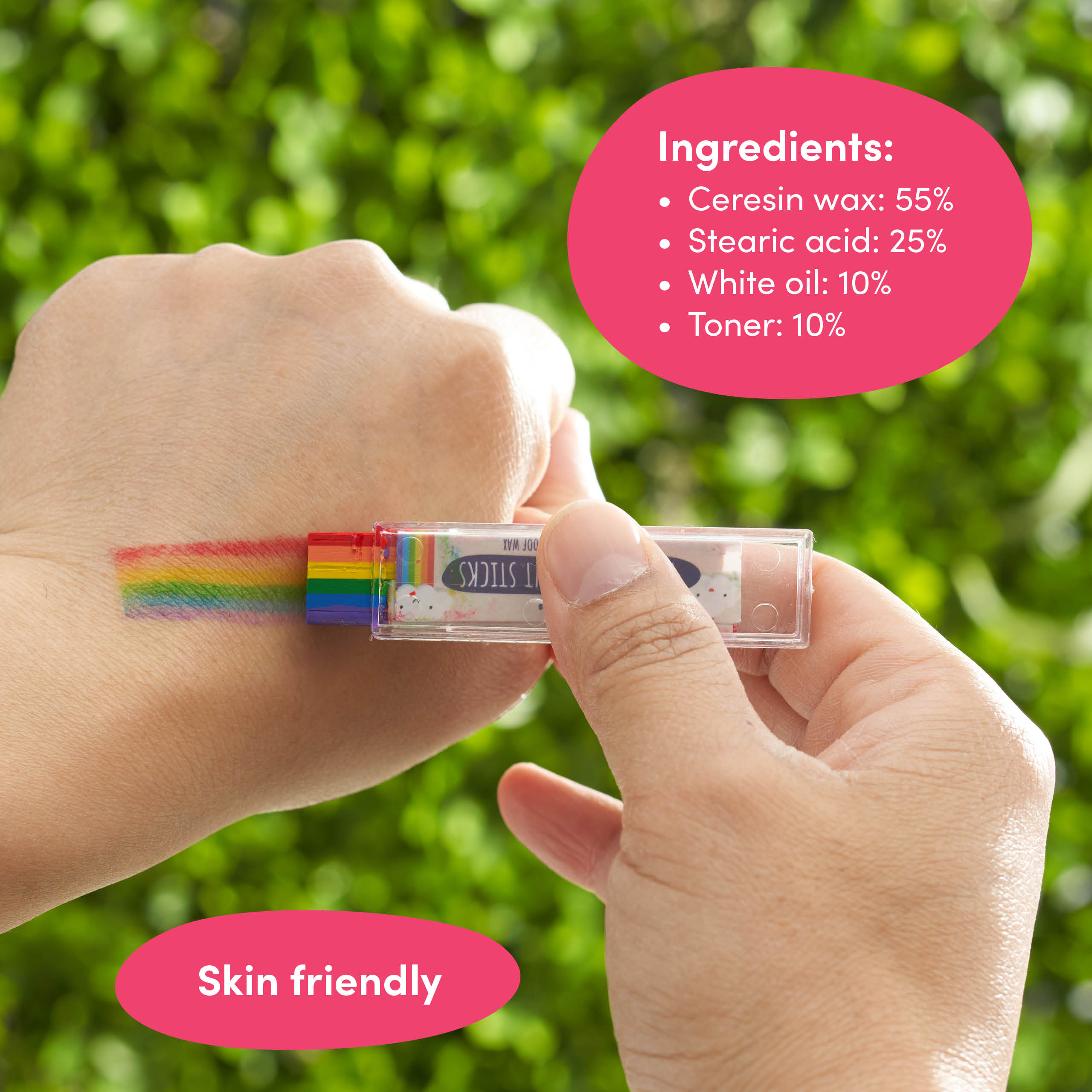 Rainbow Face Paint Sticks