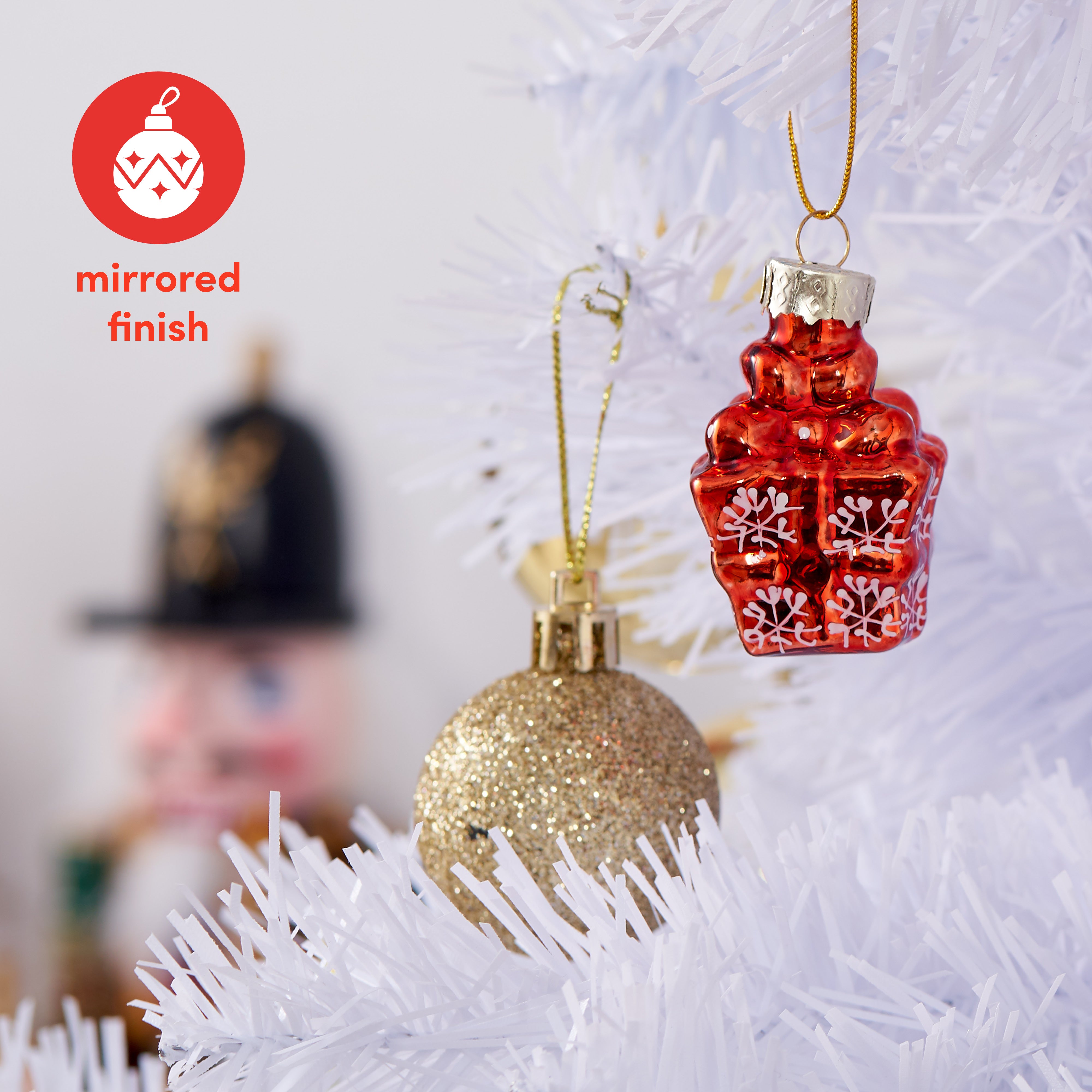 Mini Glass Christmas Bauble Decorations