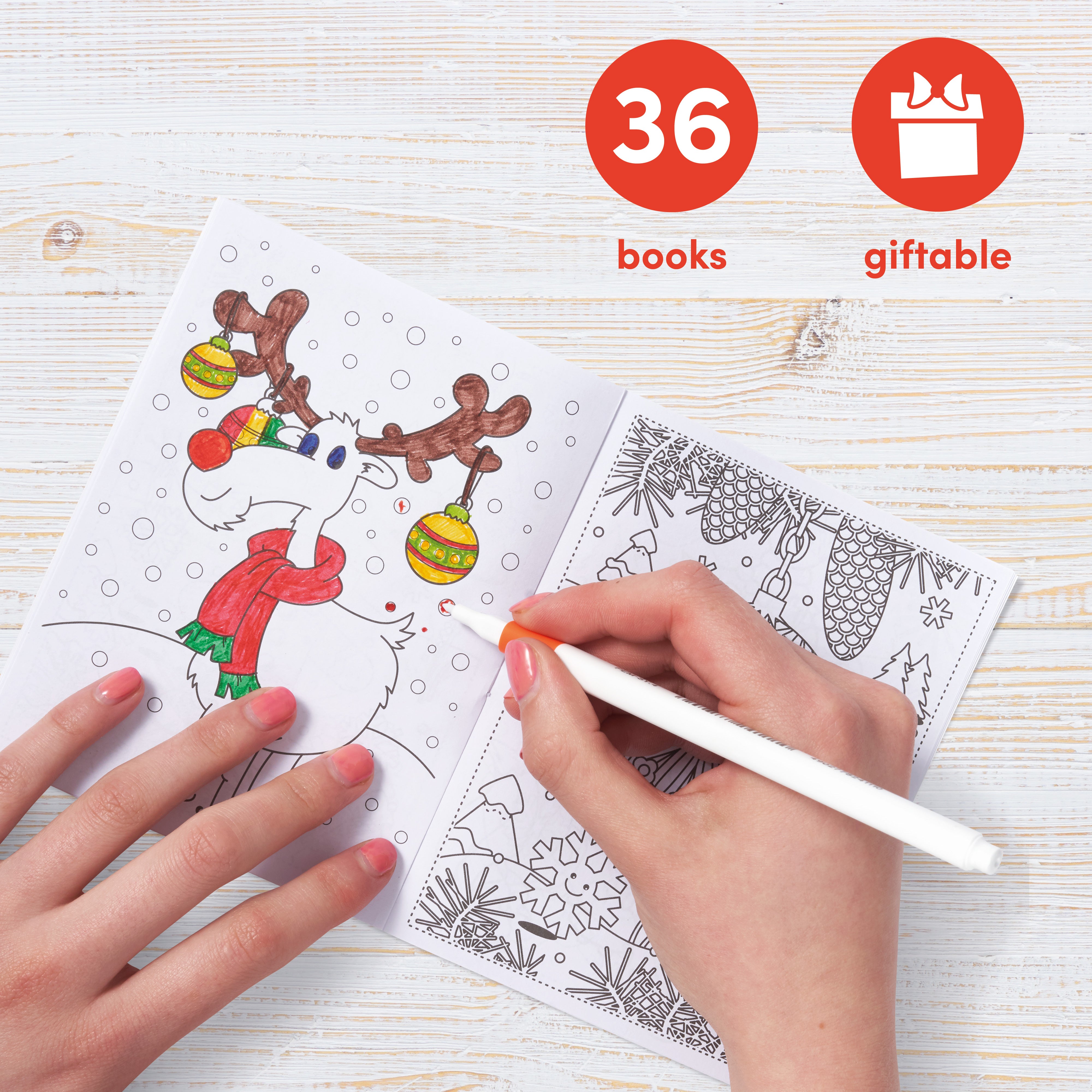 Mini Christmas Colouring Books