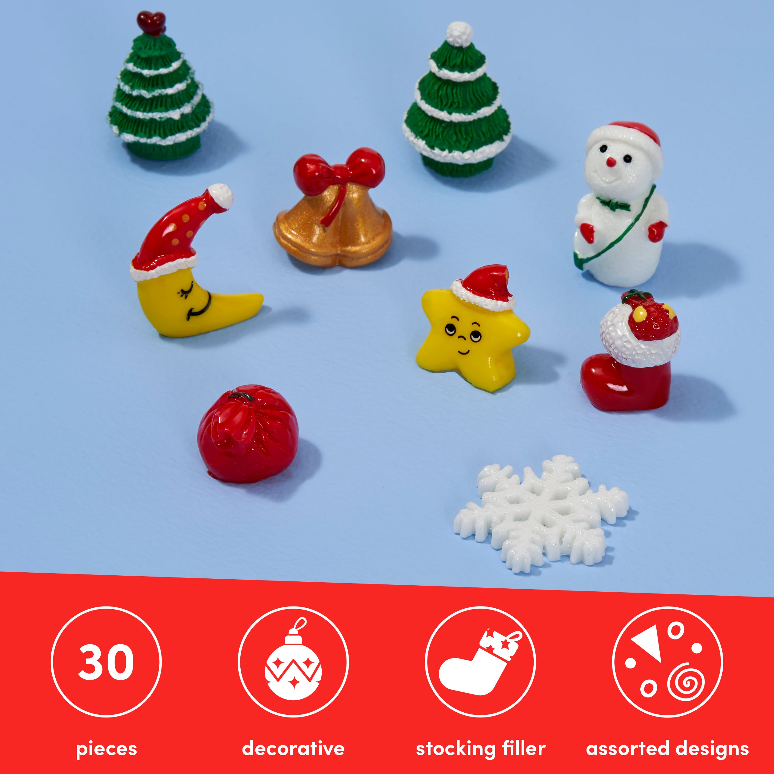 30 Miniature Christmas Figurines
