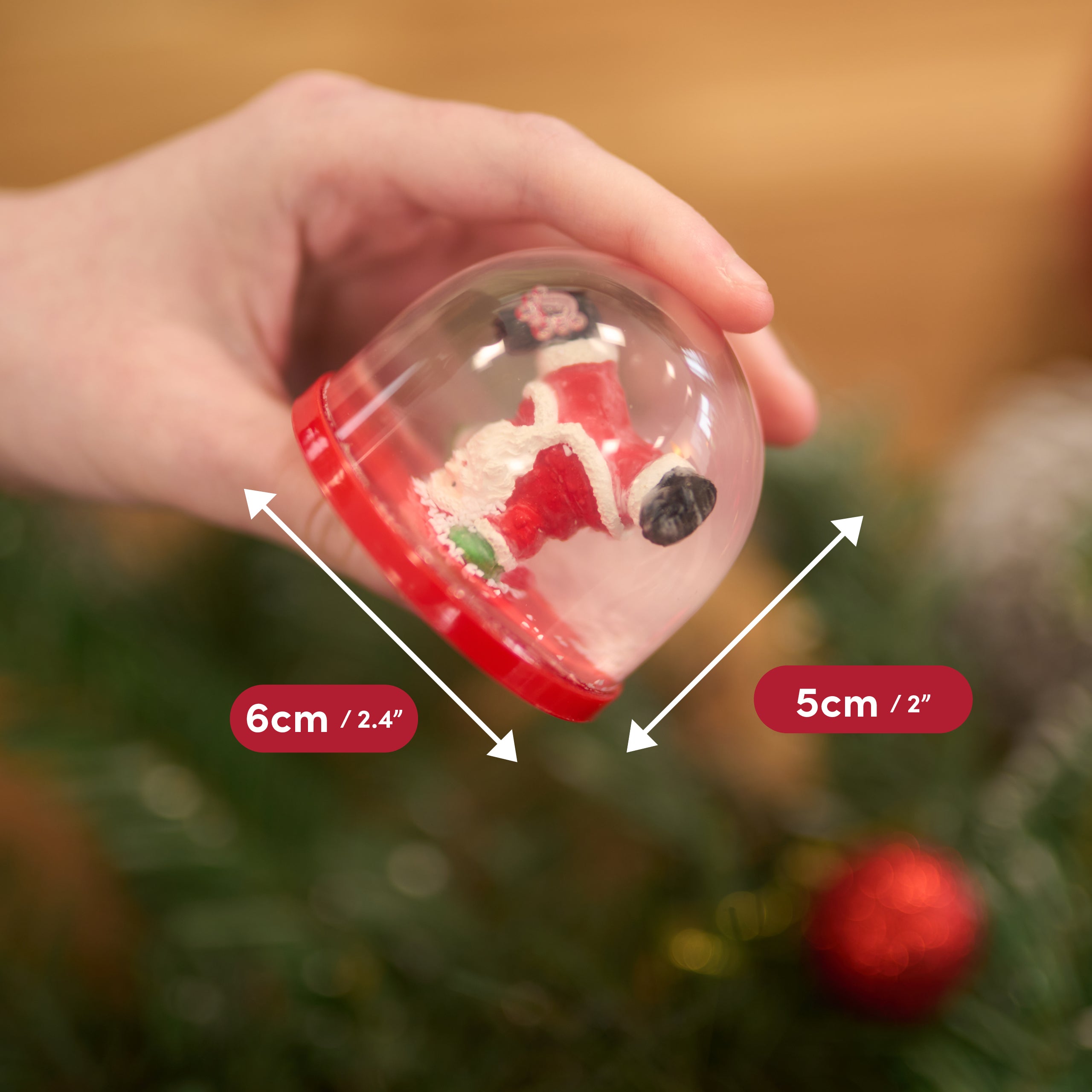 Mini Christmas Snow Globe Decorations