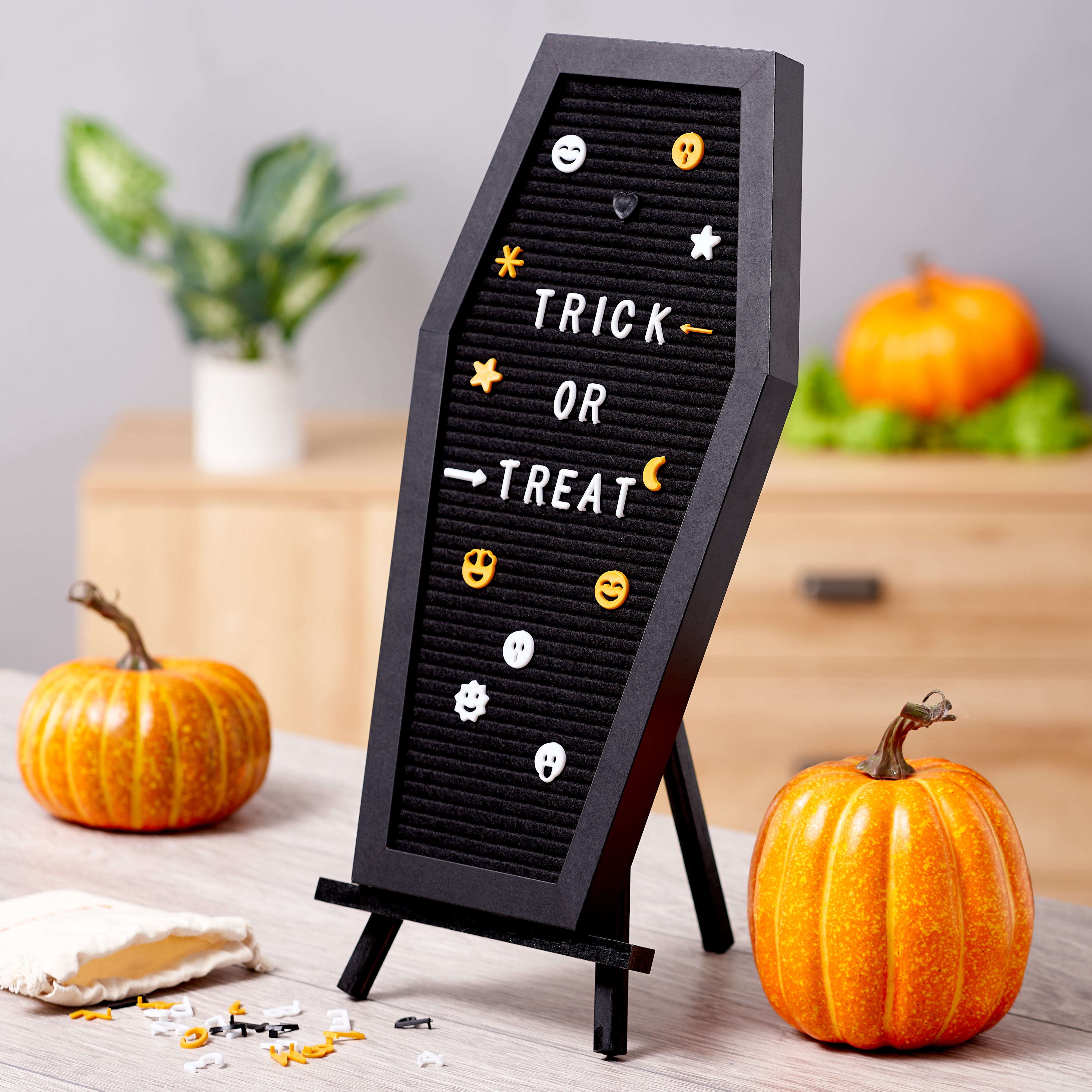 Customisable Halloween Coffin Message Board