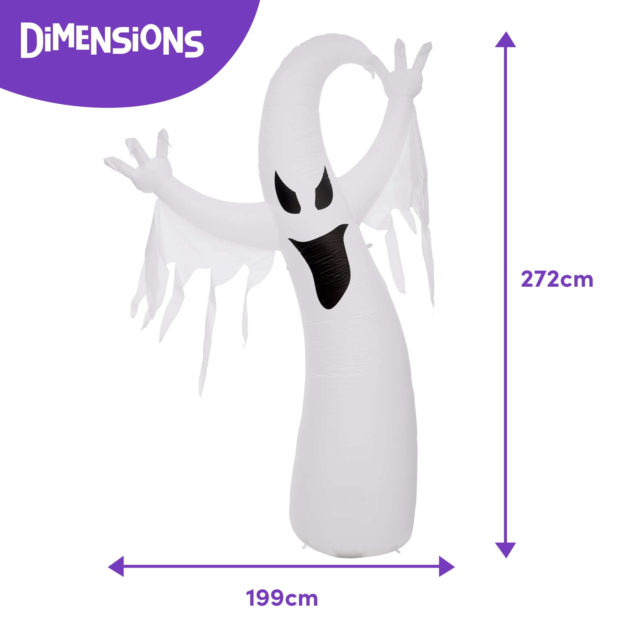 Giant Inflatable Ghost Decoration