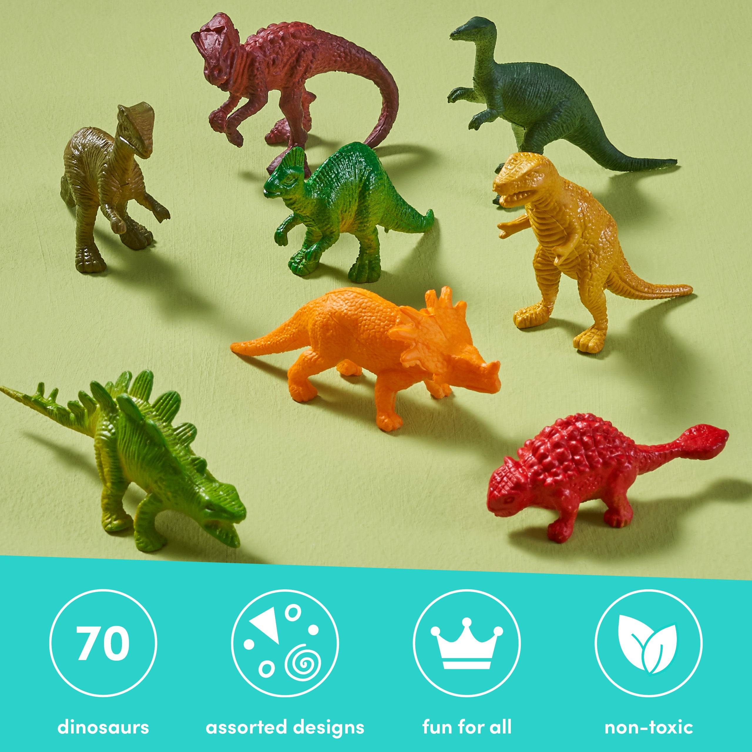 70 Mini Dinosaurs Play Set