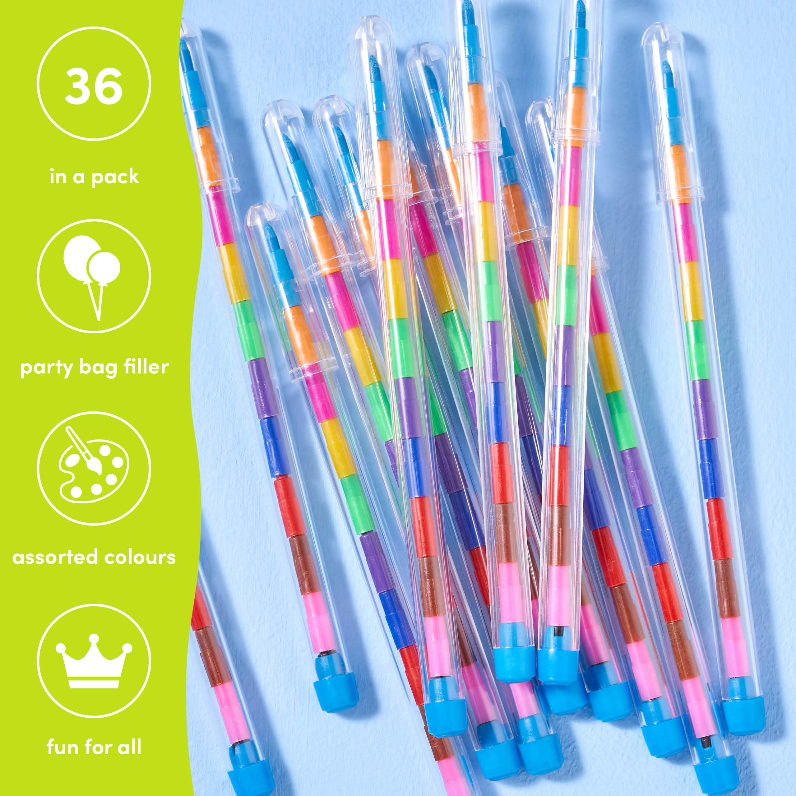 36 Swappable Tip Colour Crayons