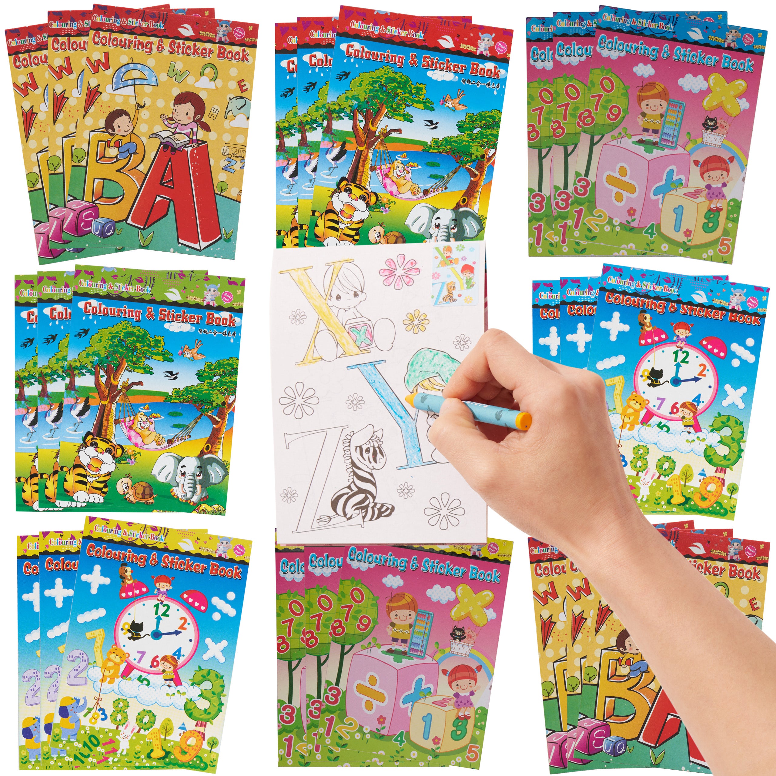 Mini Sticker Colouring Mini Colouring & Sticker Books