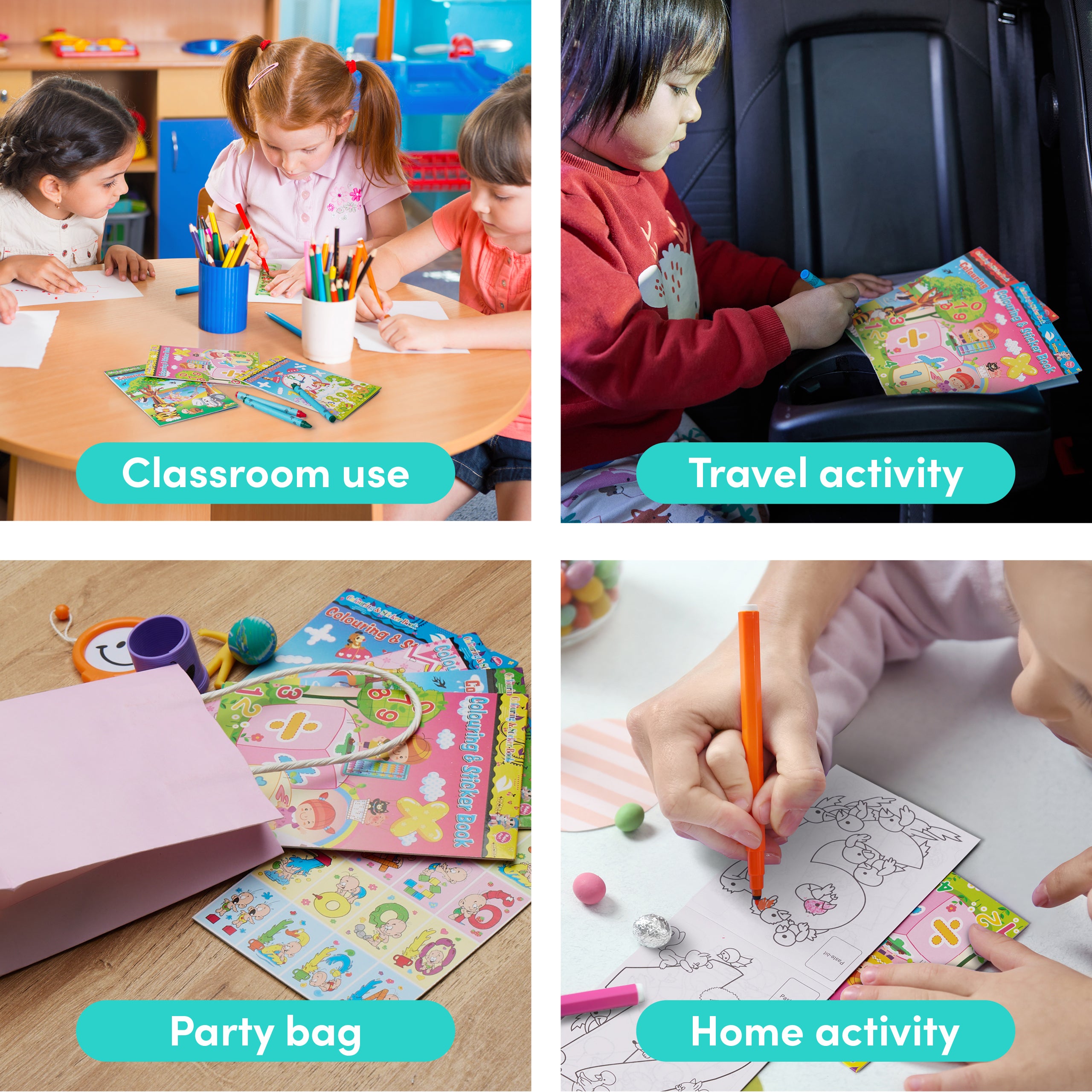 Mini Colouring & Sticker Books