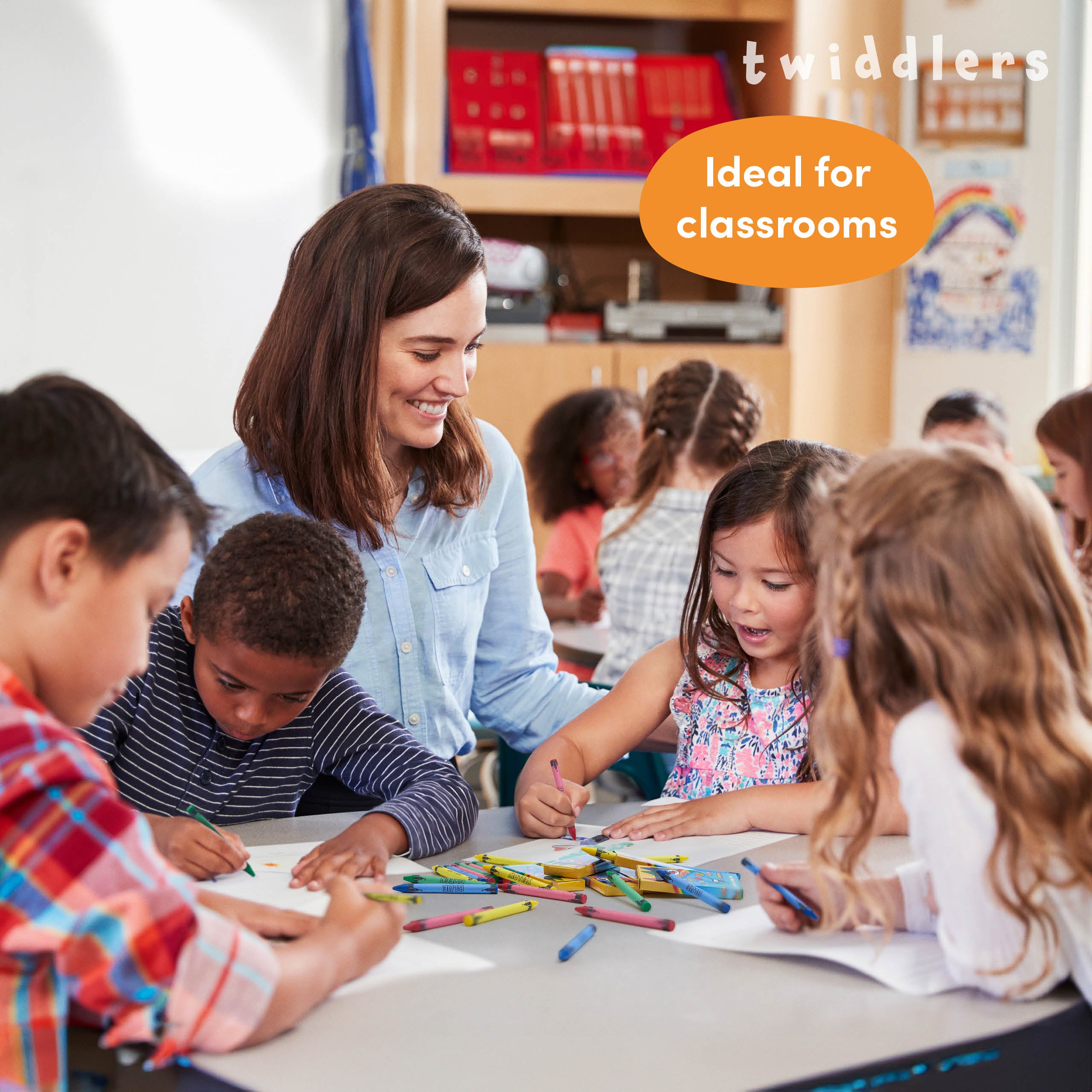 Wax Colouring Crayons (Packs of 4)