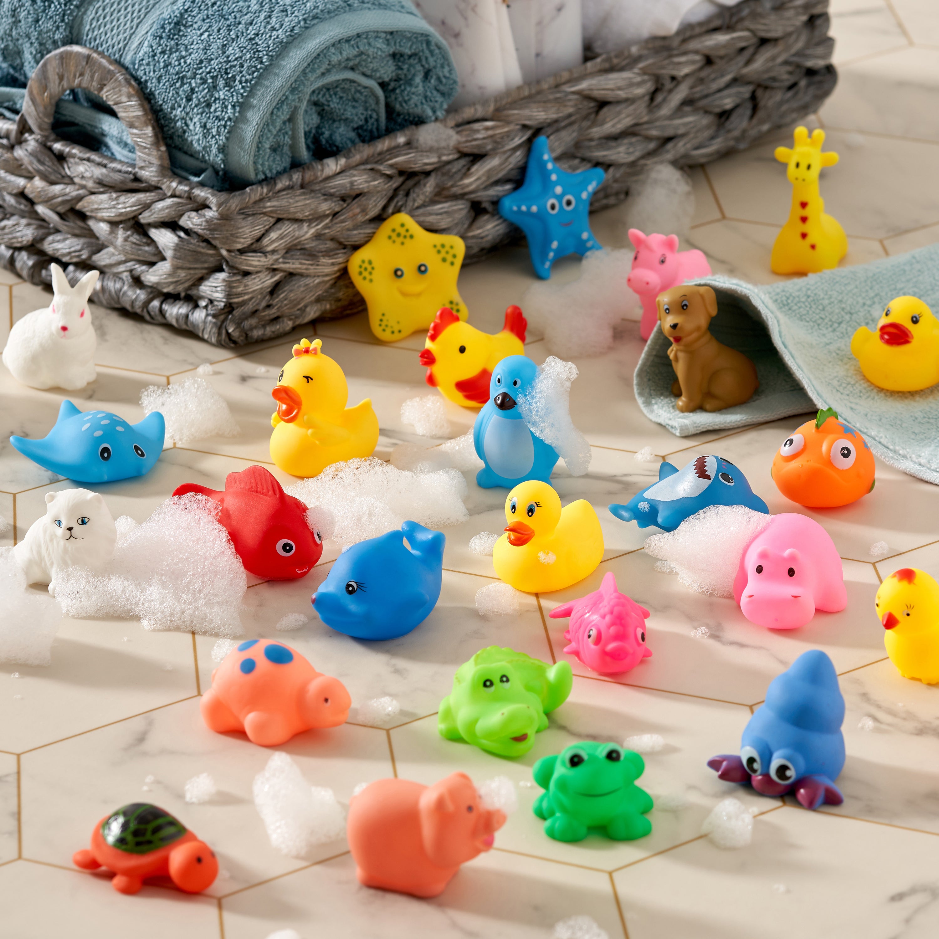 30 Floating Animal Bath Toys