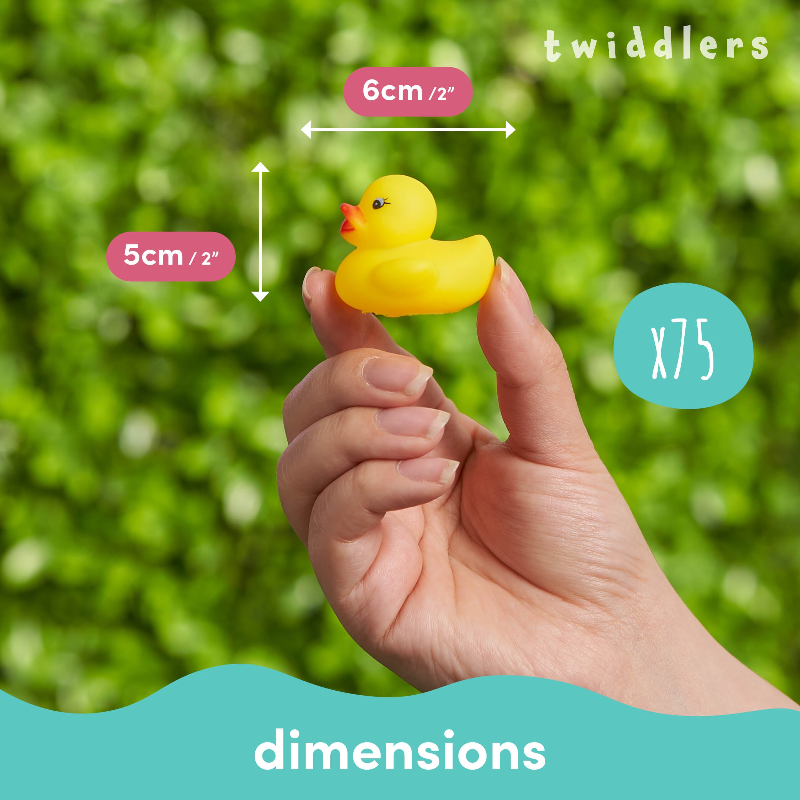 Rubber Duck Bath Toy - Classic Yellow Duckie For Kids Bath Time & Birthday Parties
