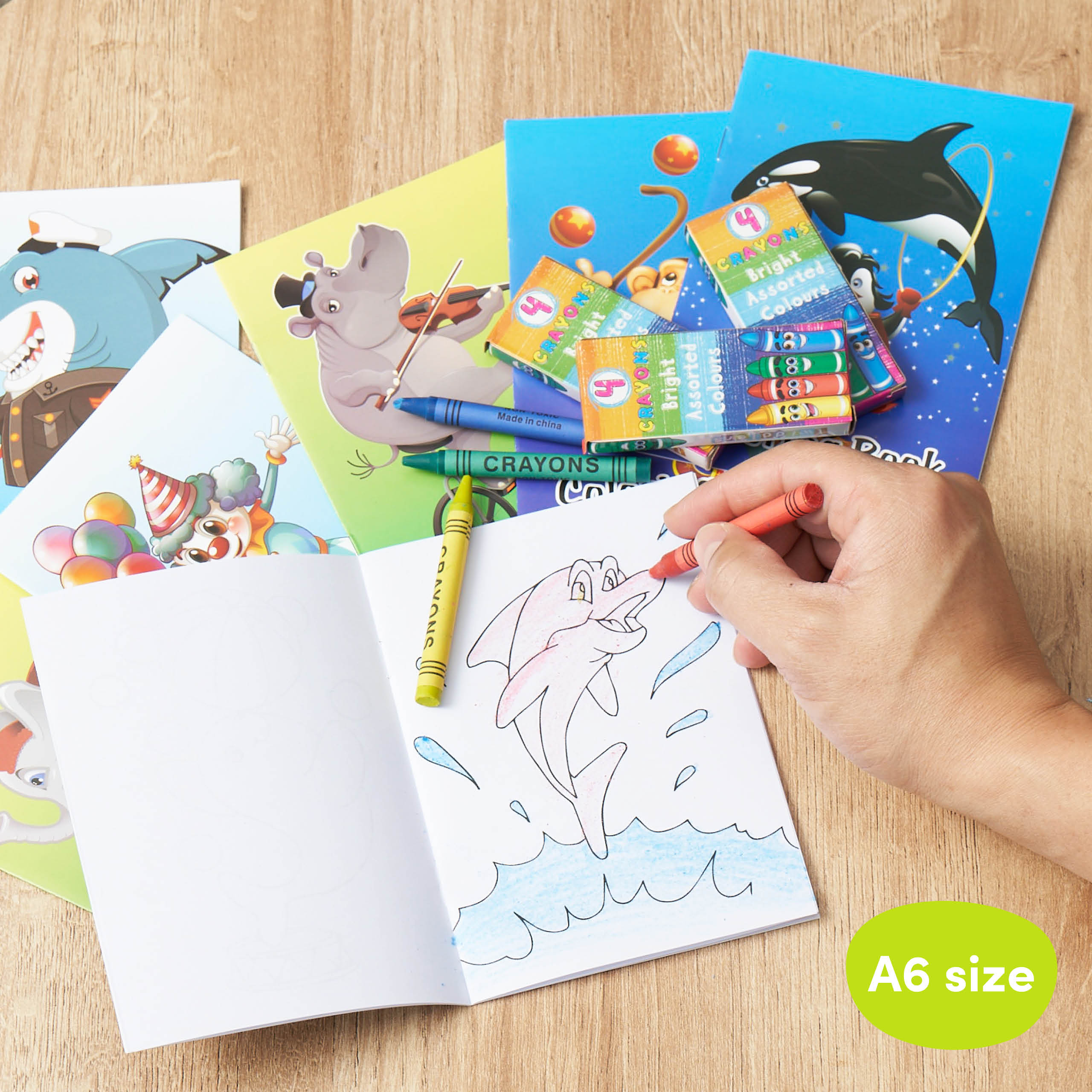 Mini Colouring Books & Crayons Sets