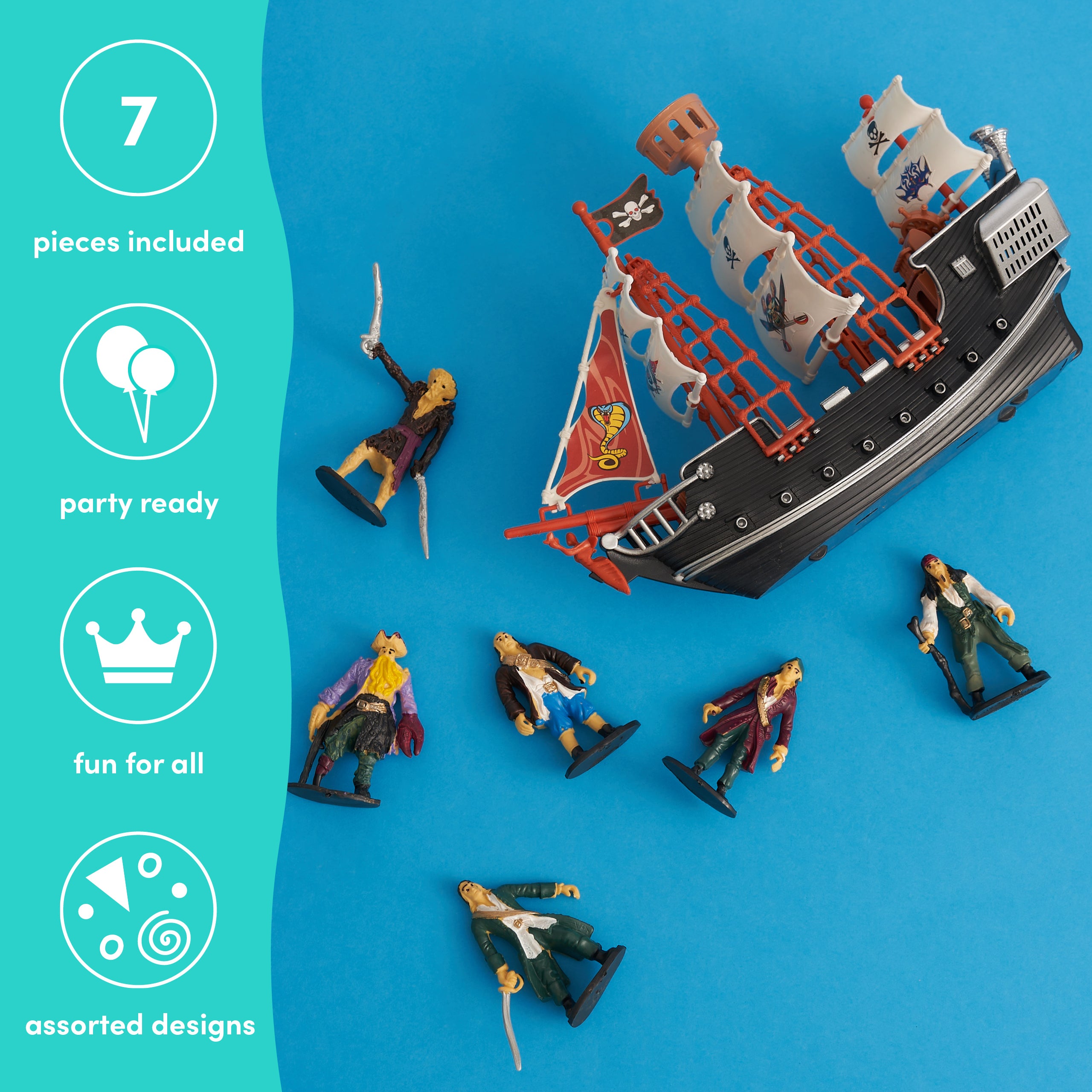 Pirate Ship Set with Pirate Figures