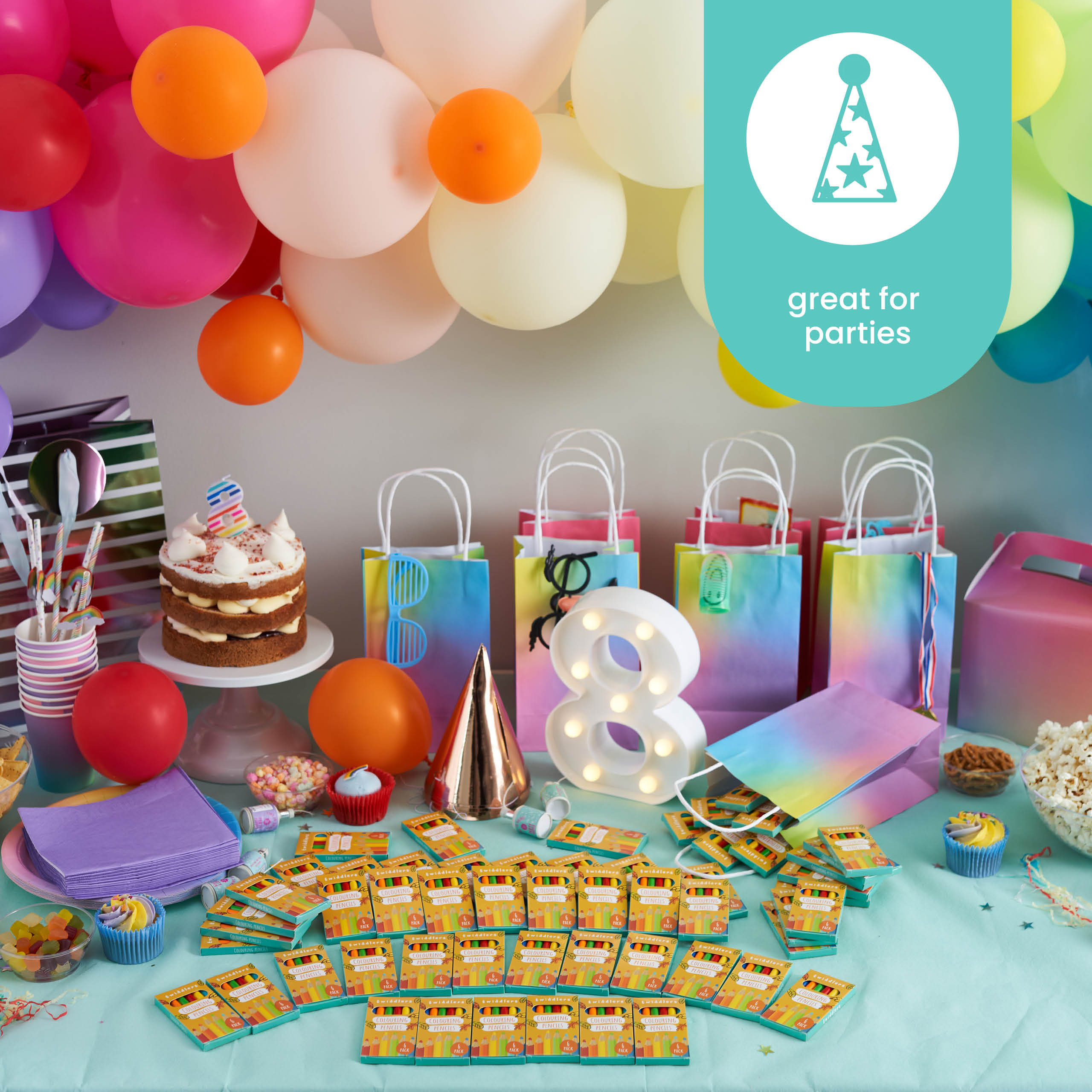 Mini Colouring Pencils (Packs of 6)