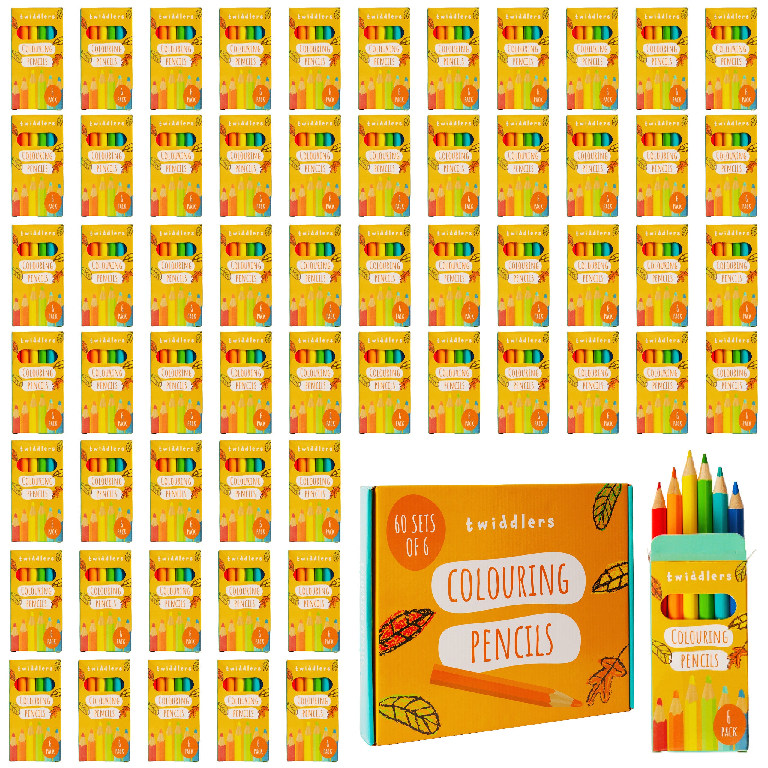 60 Sets of 6 Colouring Pencils