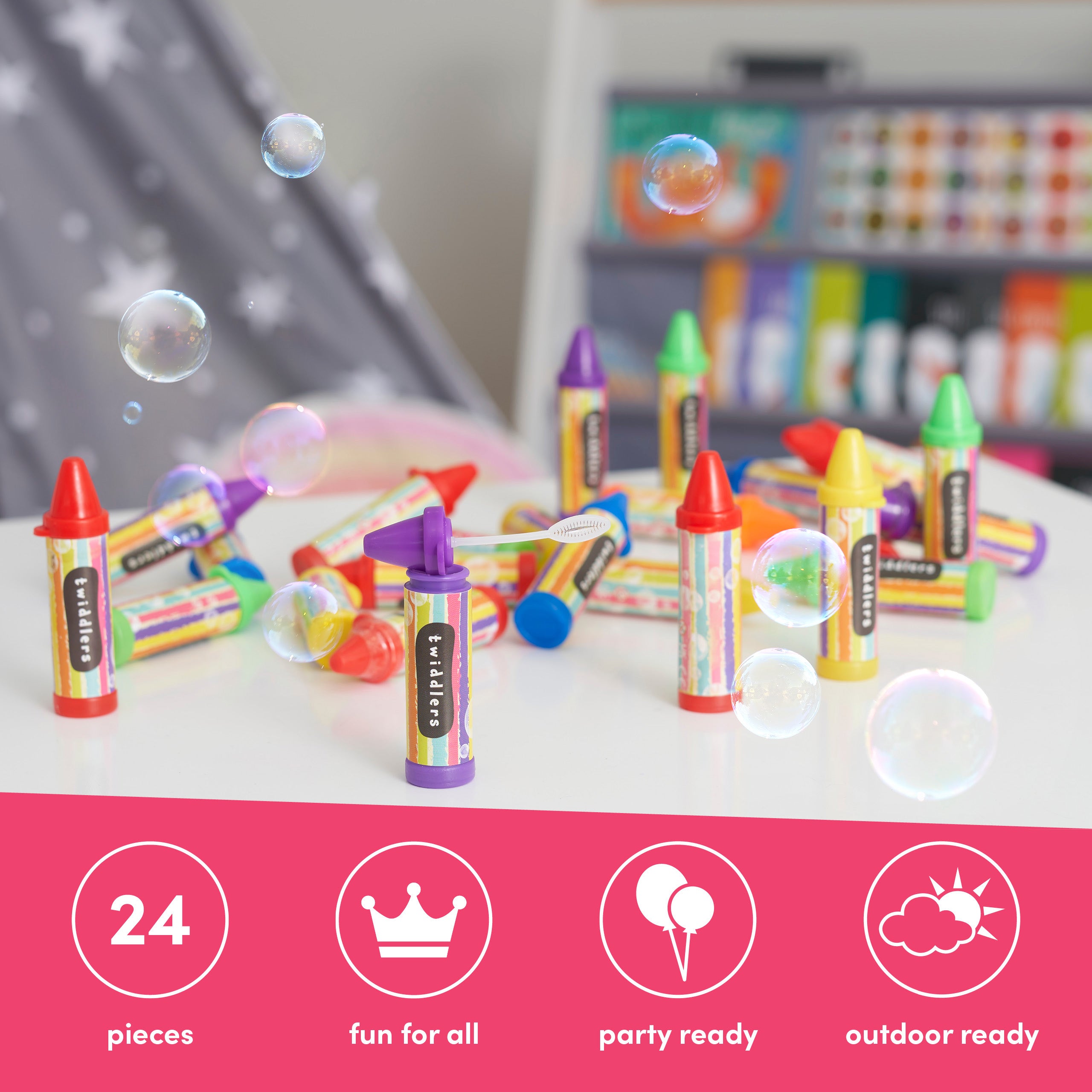 Crayon Shaped Bubble Wands
