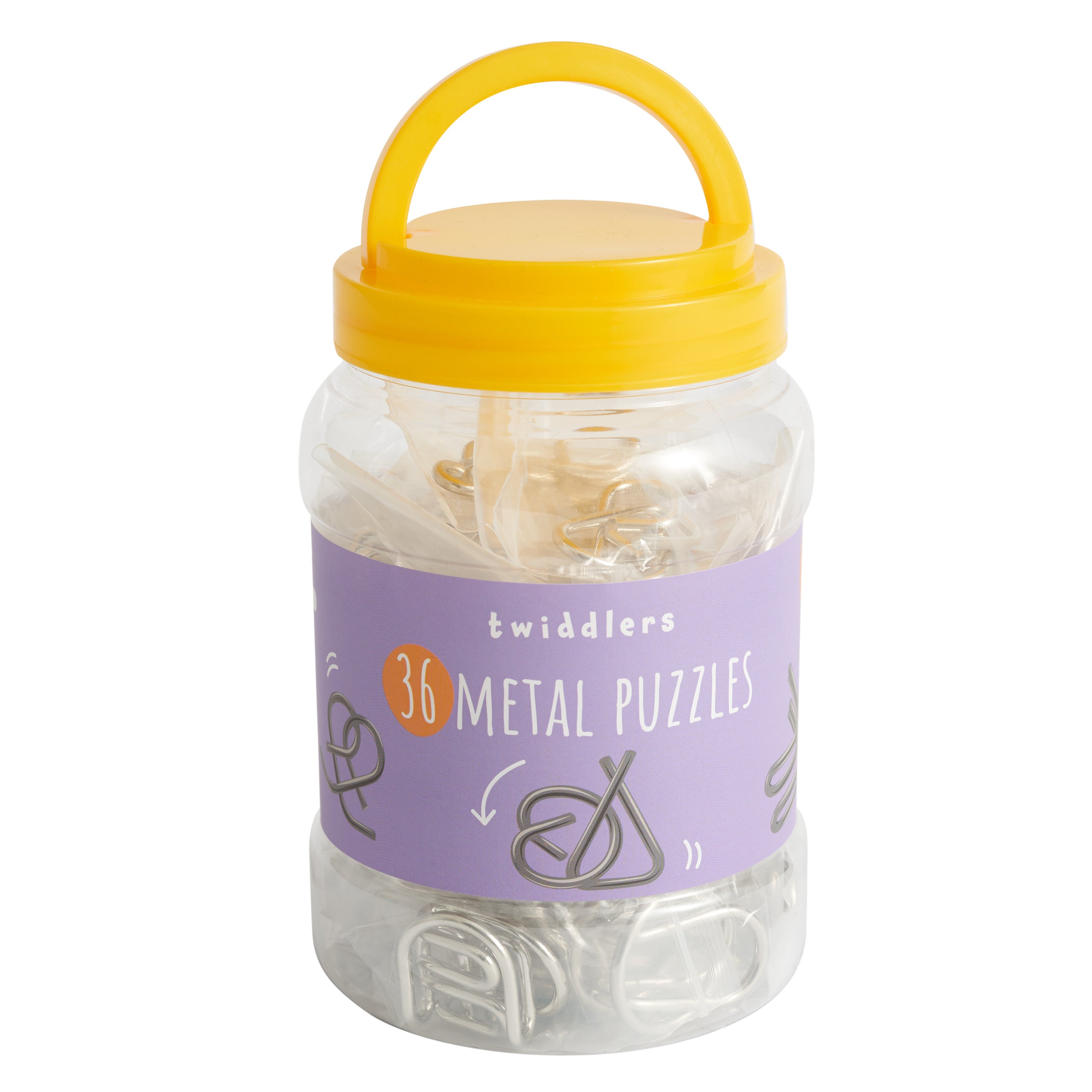 Metal Brain Teaser Puzzles Toy Tub Portable Mental Challenge Metal brain teaser puzzles toy tub portable mental challenge