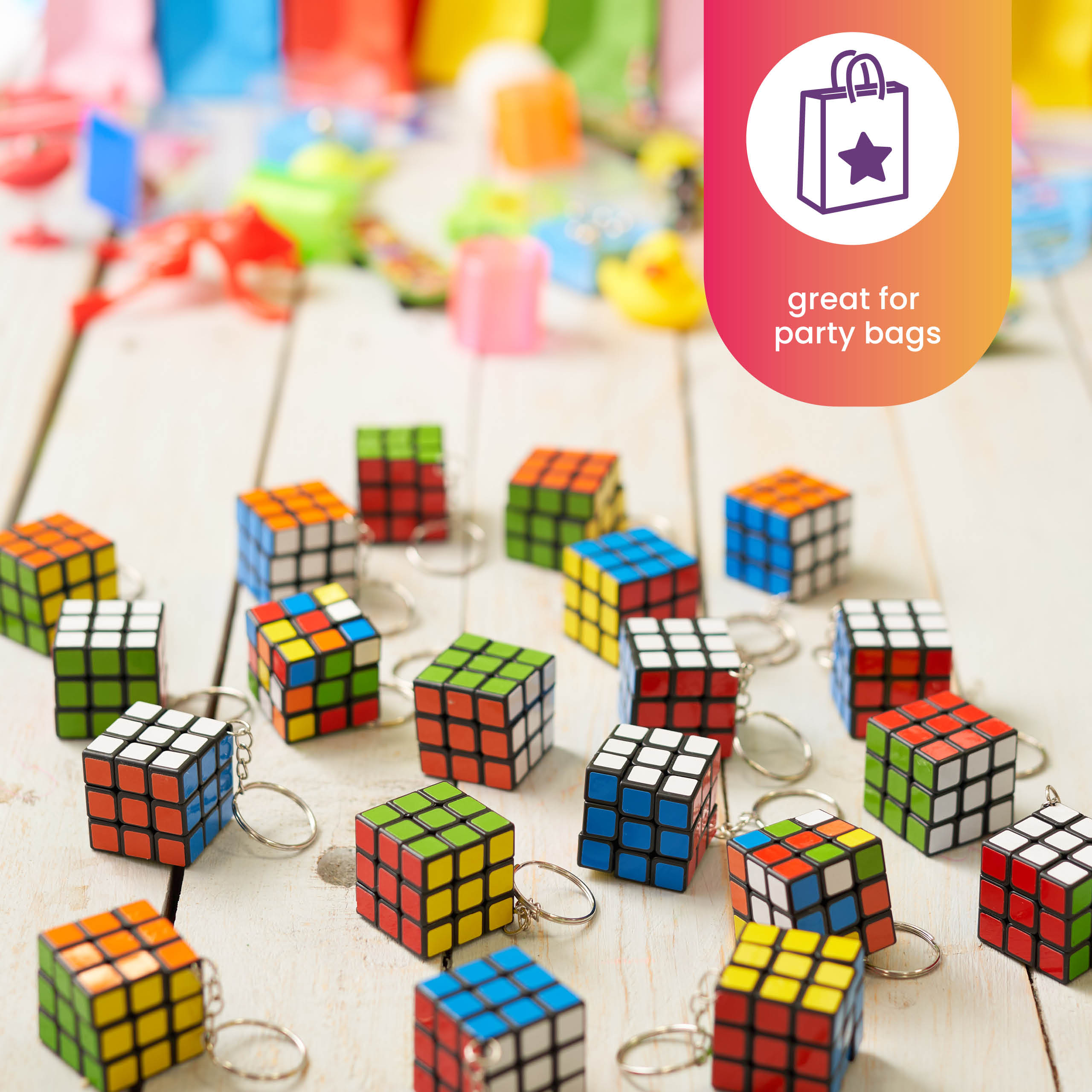 Mini Puzzle Speed Cube Keyrings