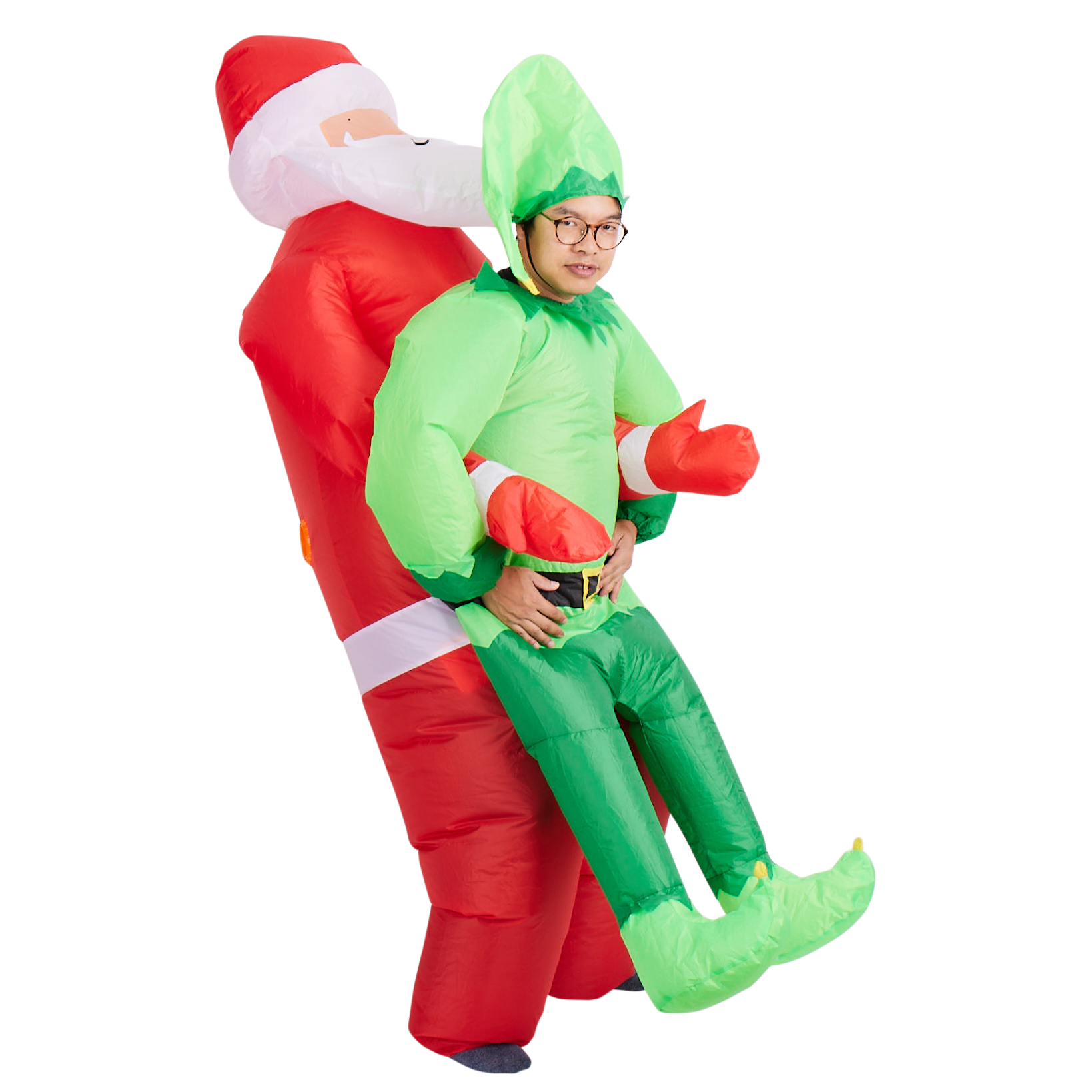 Carry Me Inflatable Elf Costume