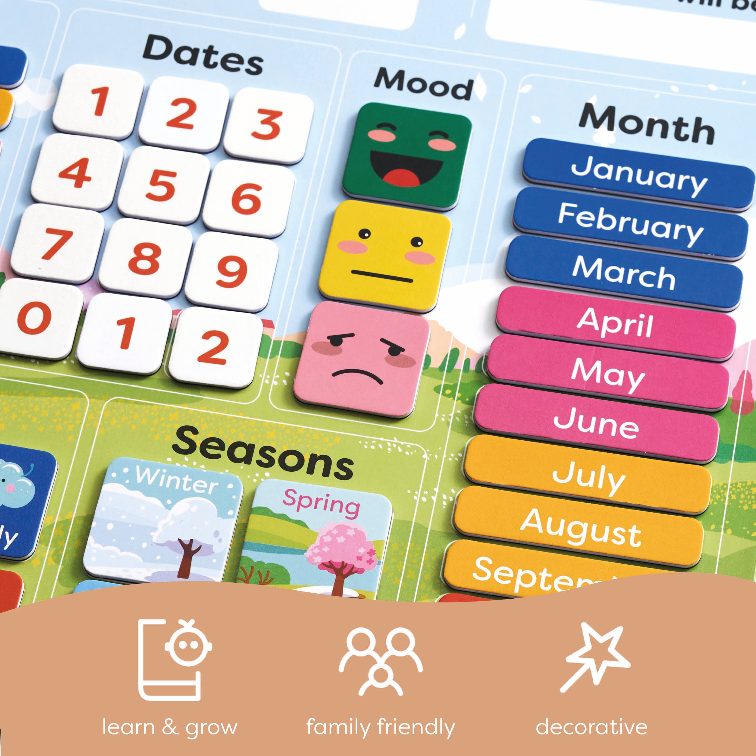 My First Calendar - Educational Calendar Chart for Kids