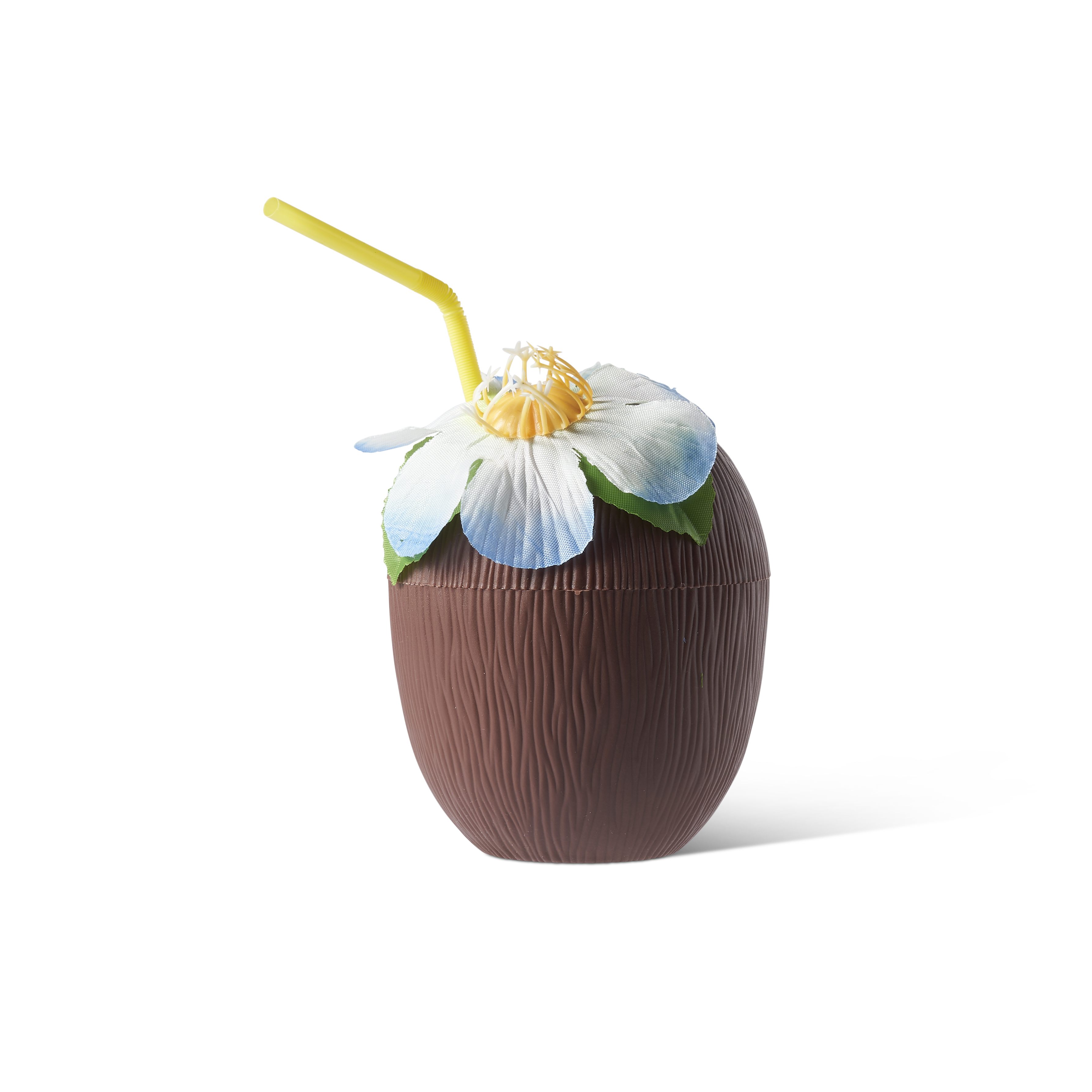 12 Reusable Coconut Cups with Straws (340 ml)