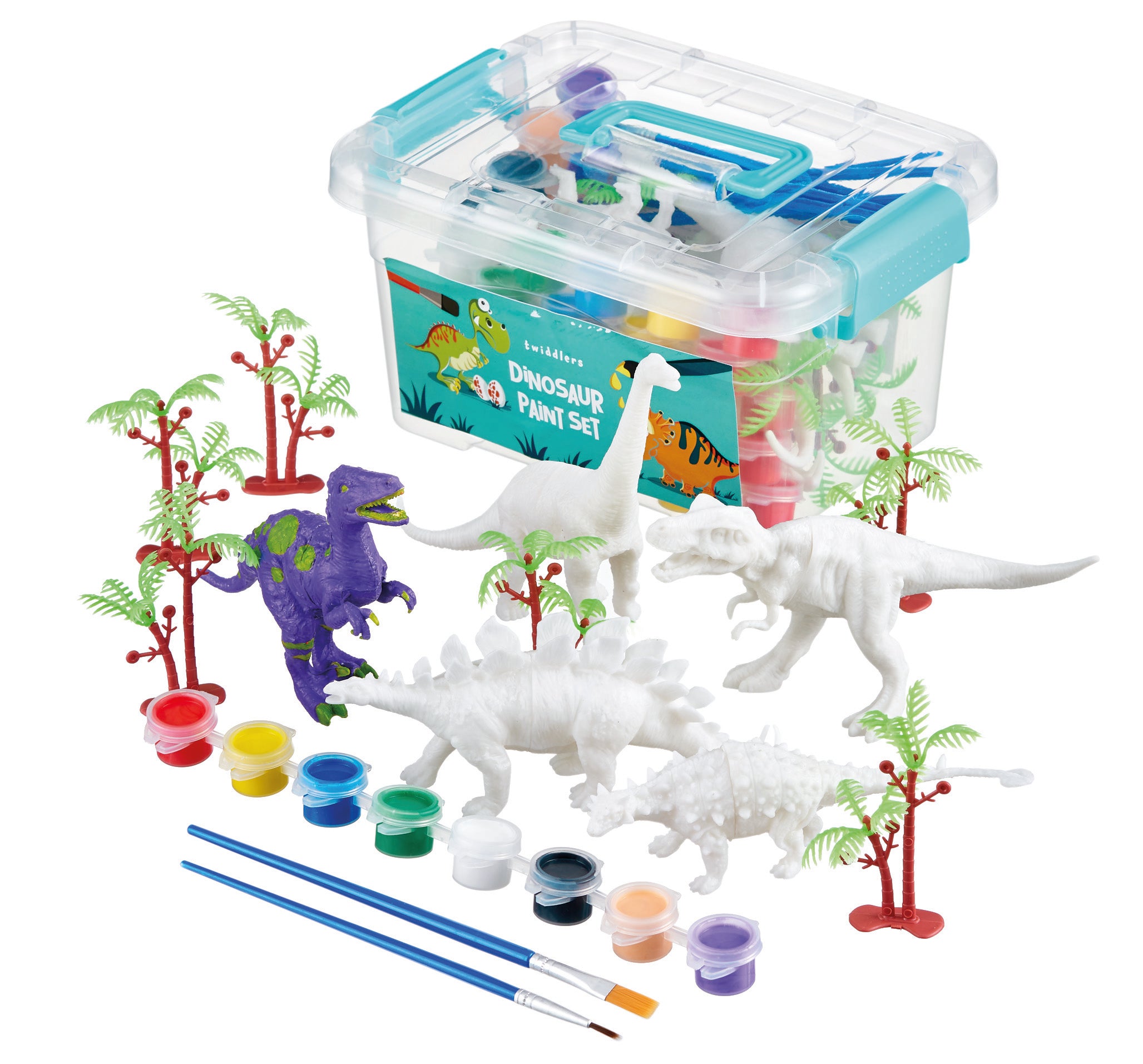 Dinosaur Painting with 6 Dinos & Painting Accessories, children fun Paint  Your Own Dinosaur Art & Crafts DIY Dinosaur Toys for Preschool 3-5 Years  Old 
