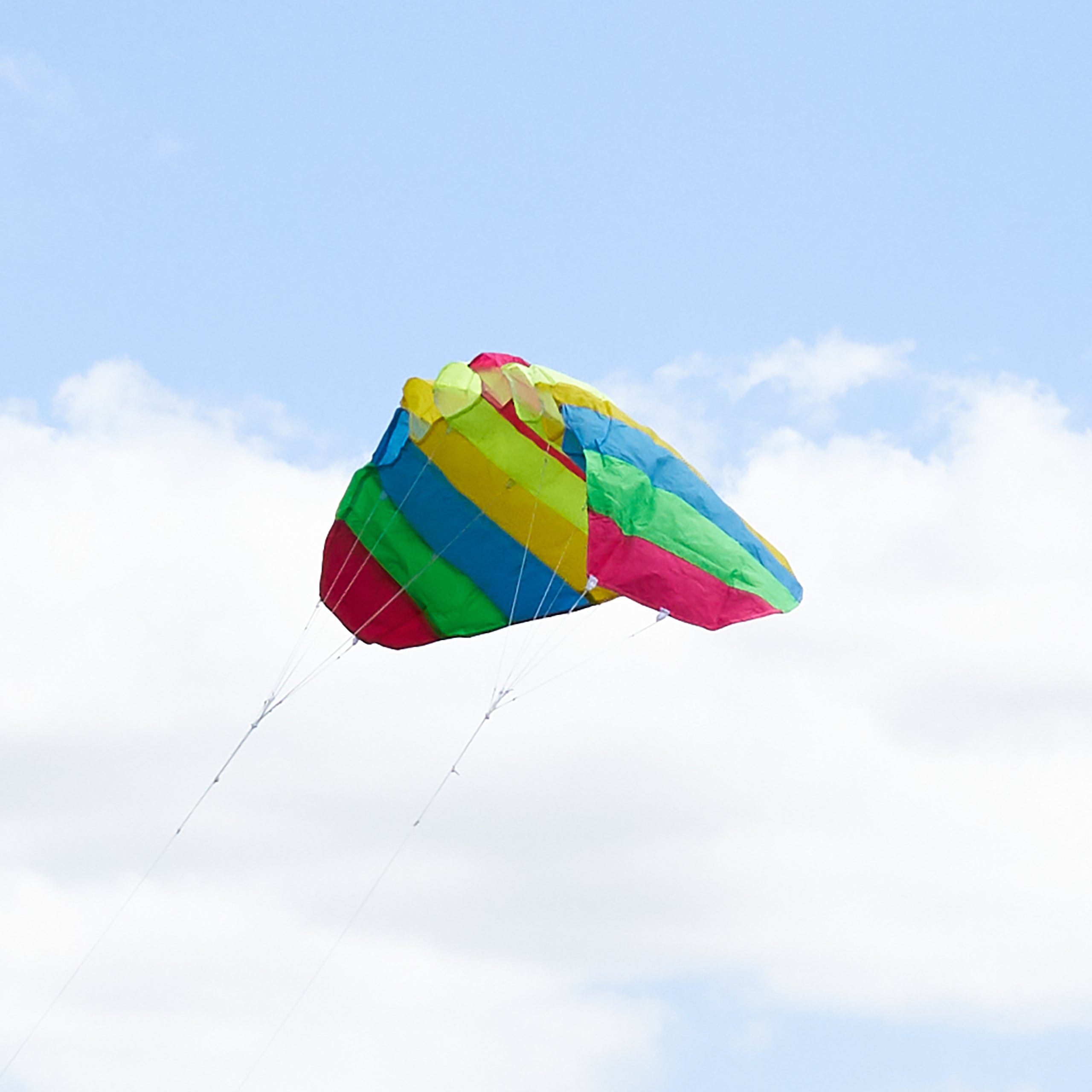 Large Rainbow Stunt Parafoil Kite