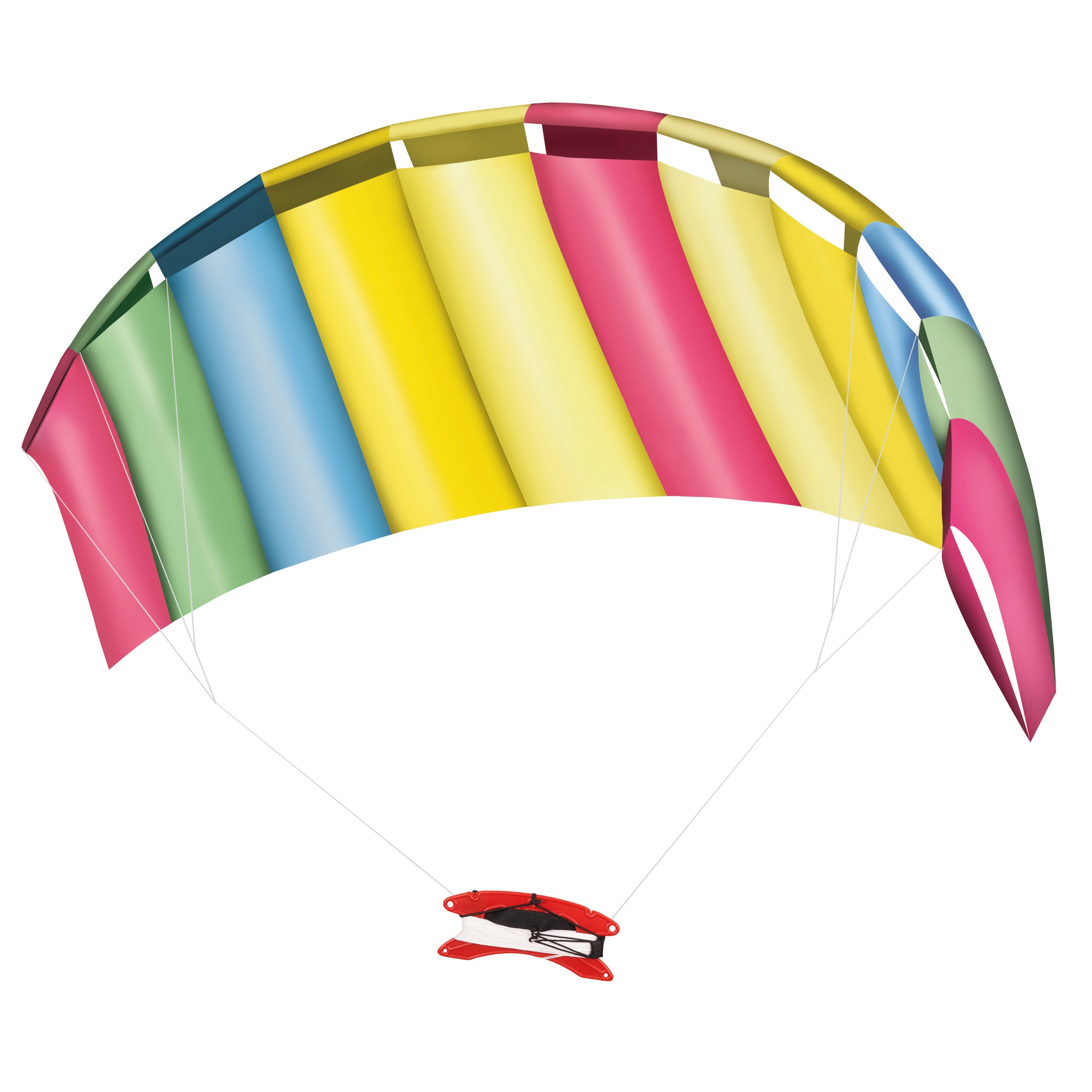 Large Rainbow Stunt Parafoil Kite
