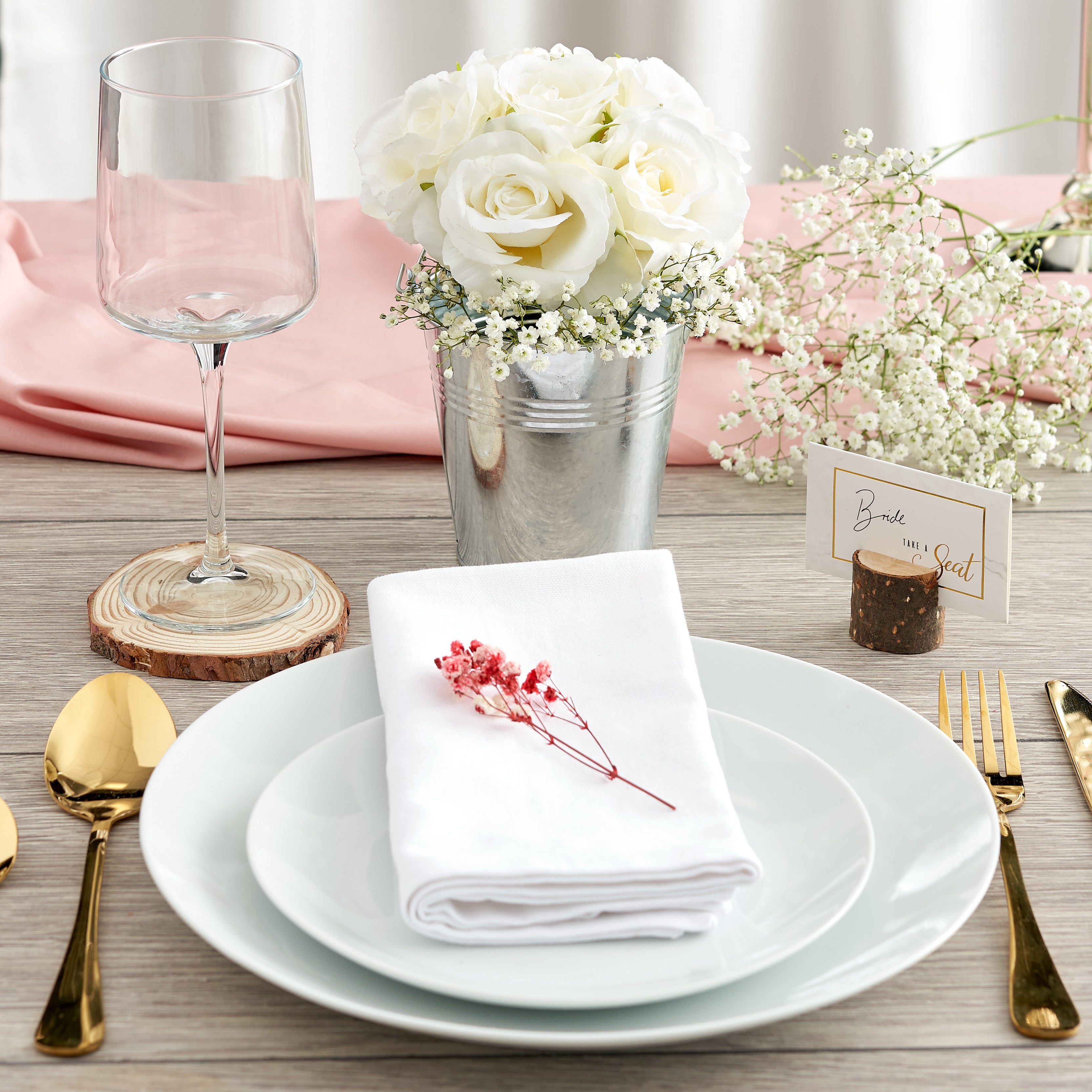 Mini Metal Bucket Table Decorations