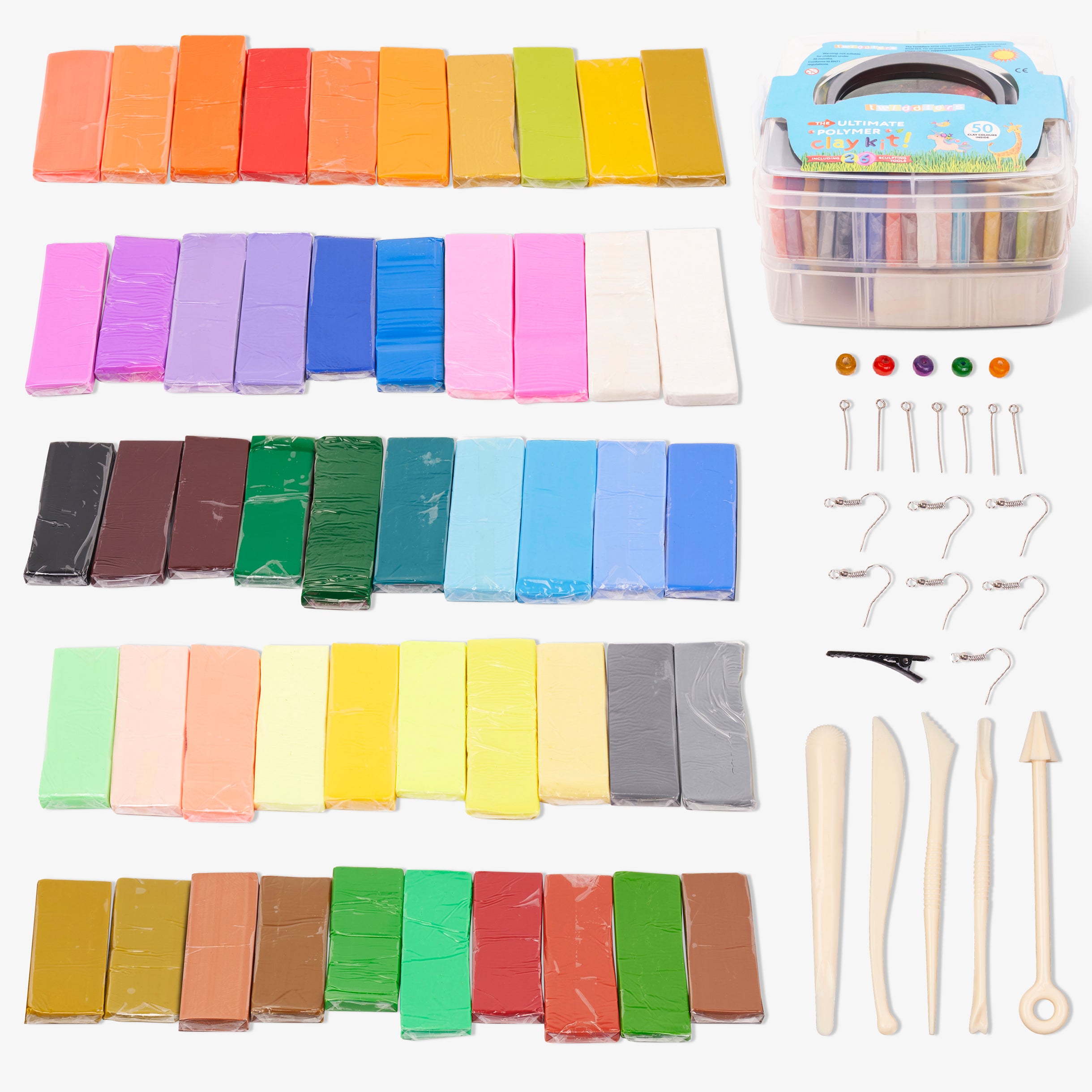 88pcs Clay Modelling Kit with Accessories